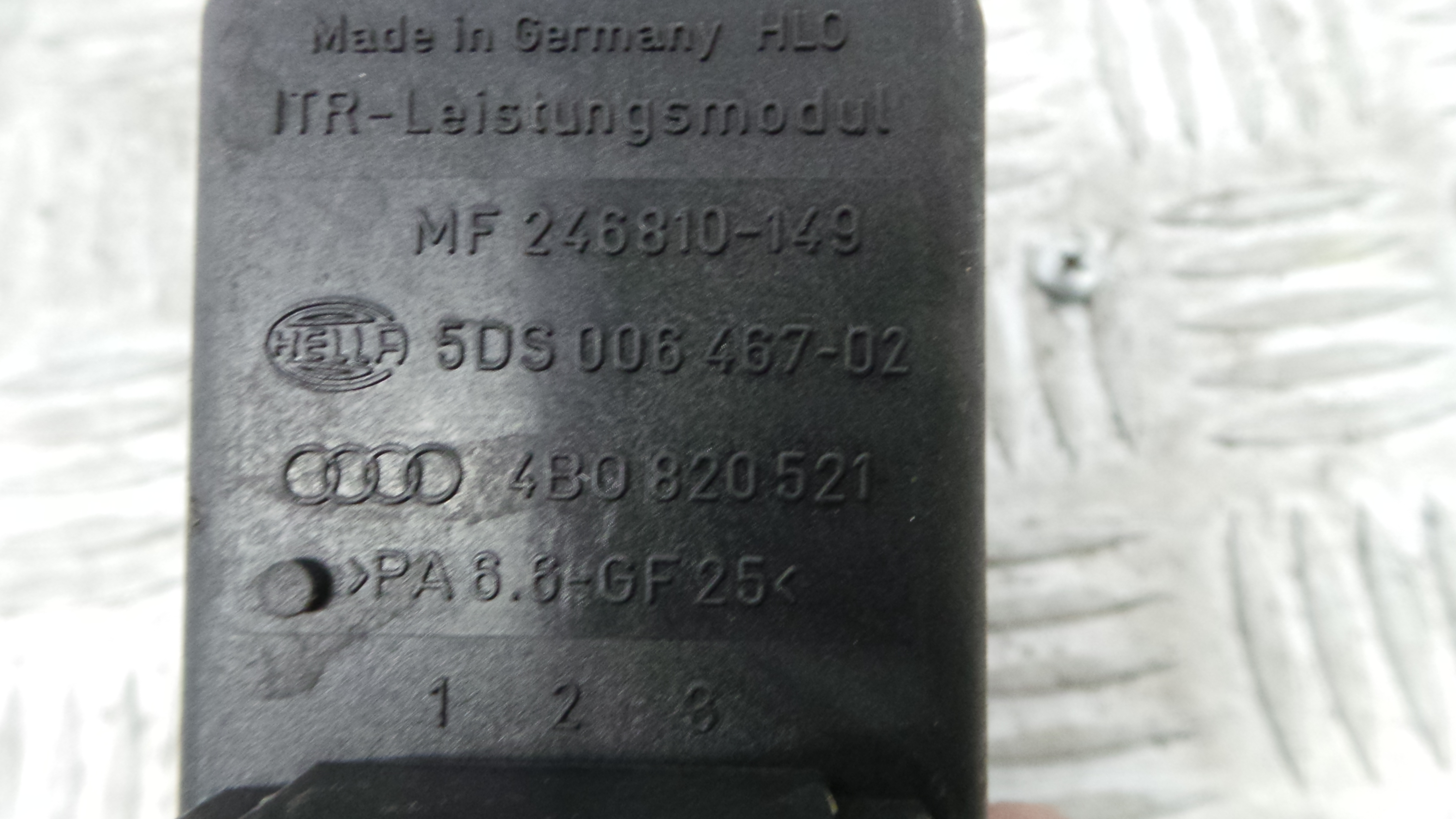 Resistência Ventilador Do Habitáculo 4B0820521 - AUDI A6 C5 (4B2)-36385751