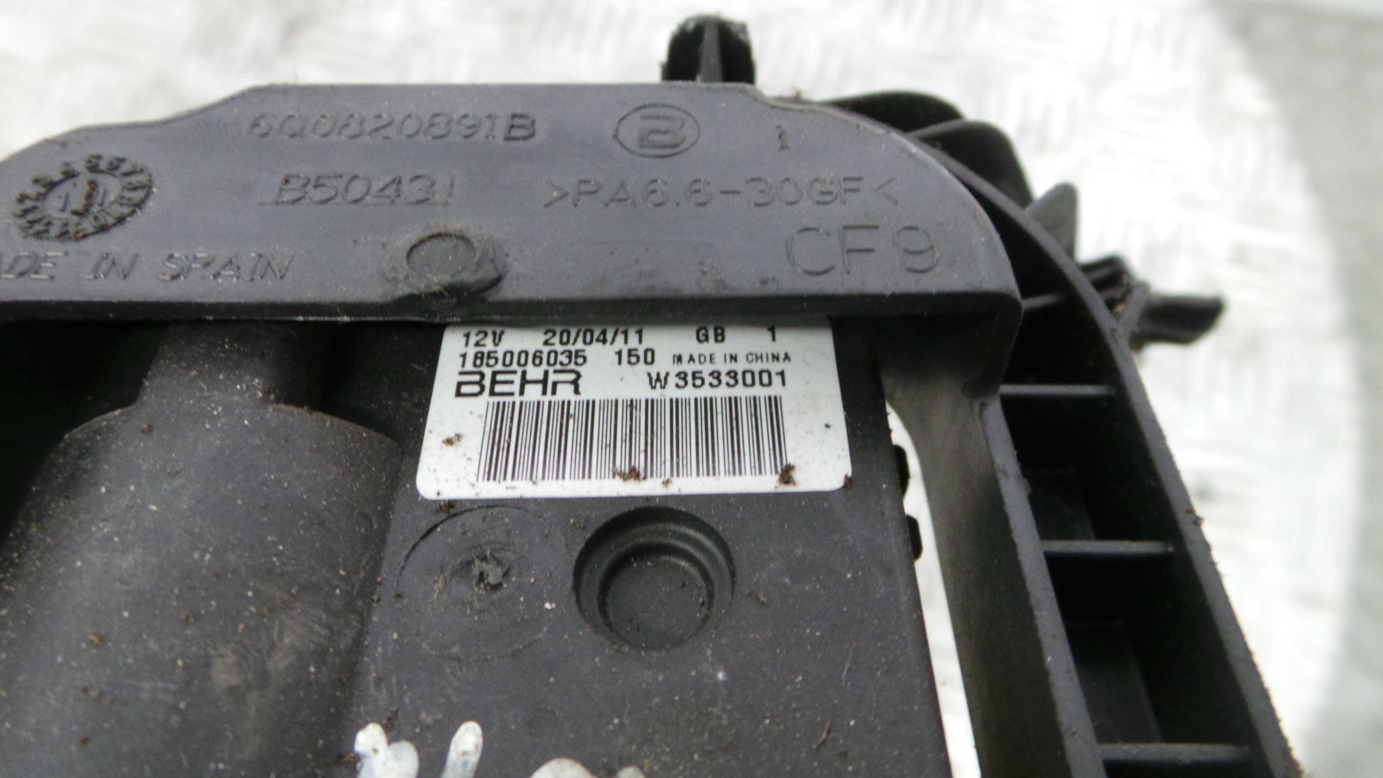 Atuador do Circuito de Ar 6Q0820891B - AUDI A1 (8X1, 8XK)-36386236