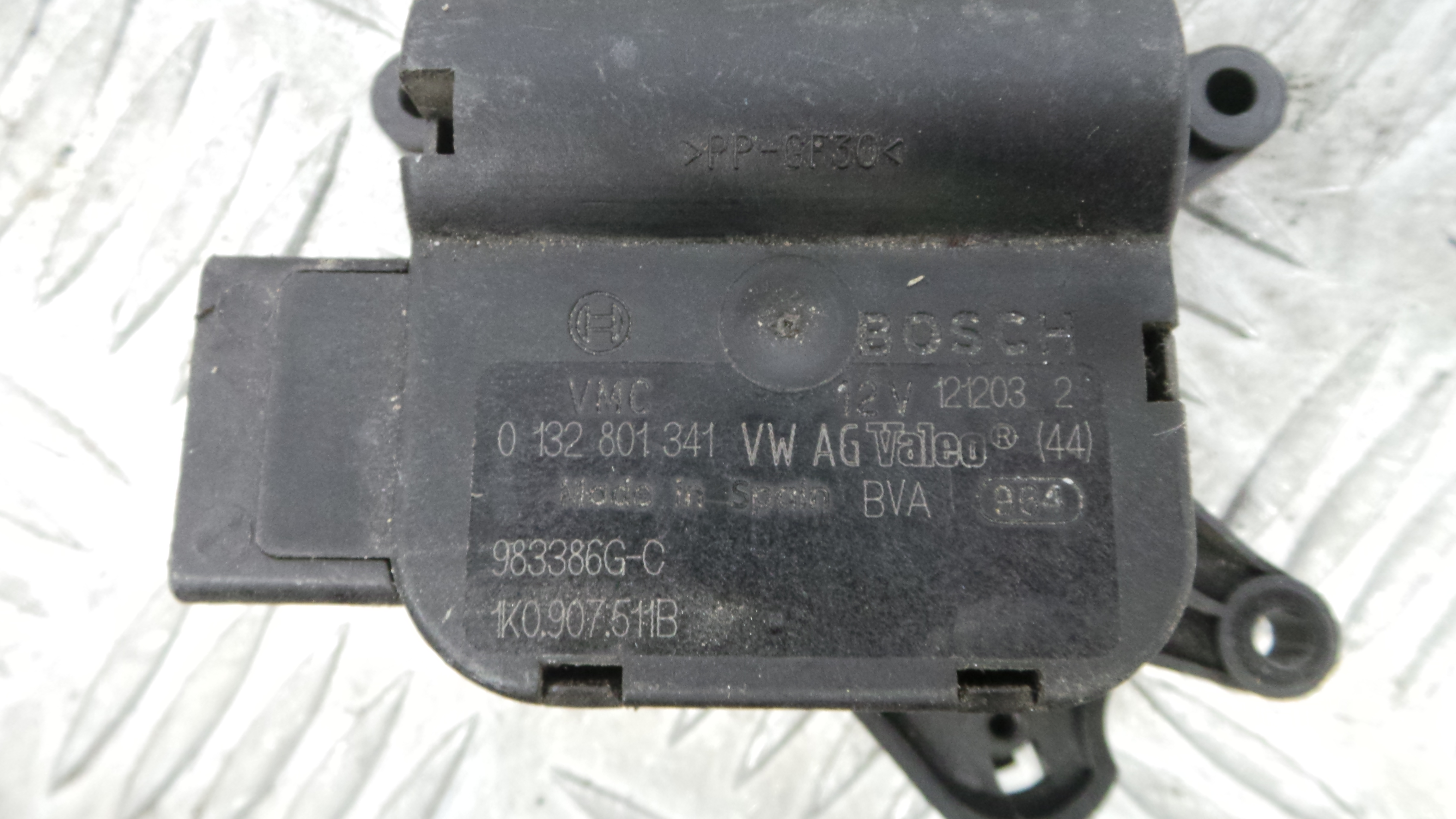 Atuador do Circuito de Ar  1K0907511B - AUDI A3 (8P1)-36386347