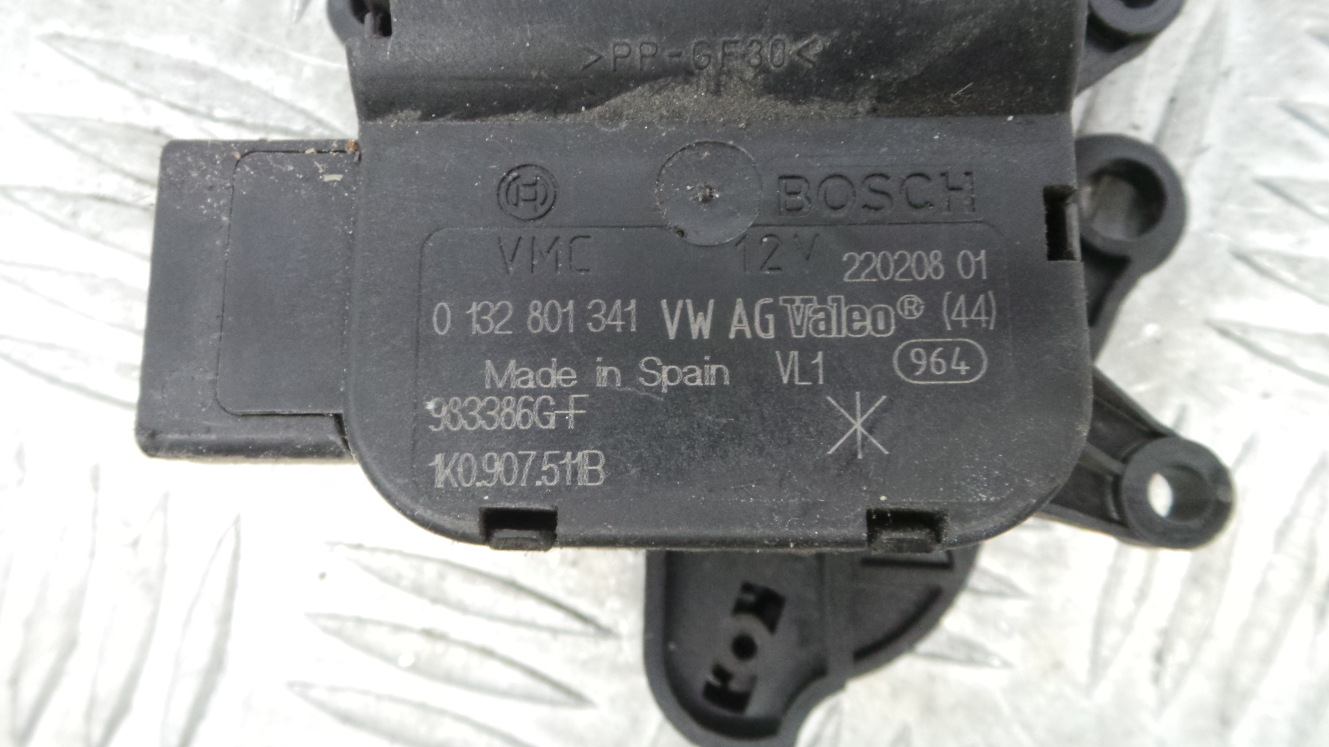 Atuador do Circuito de Ar 1K0907511B - SEAT LEON (1P1)-36386410