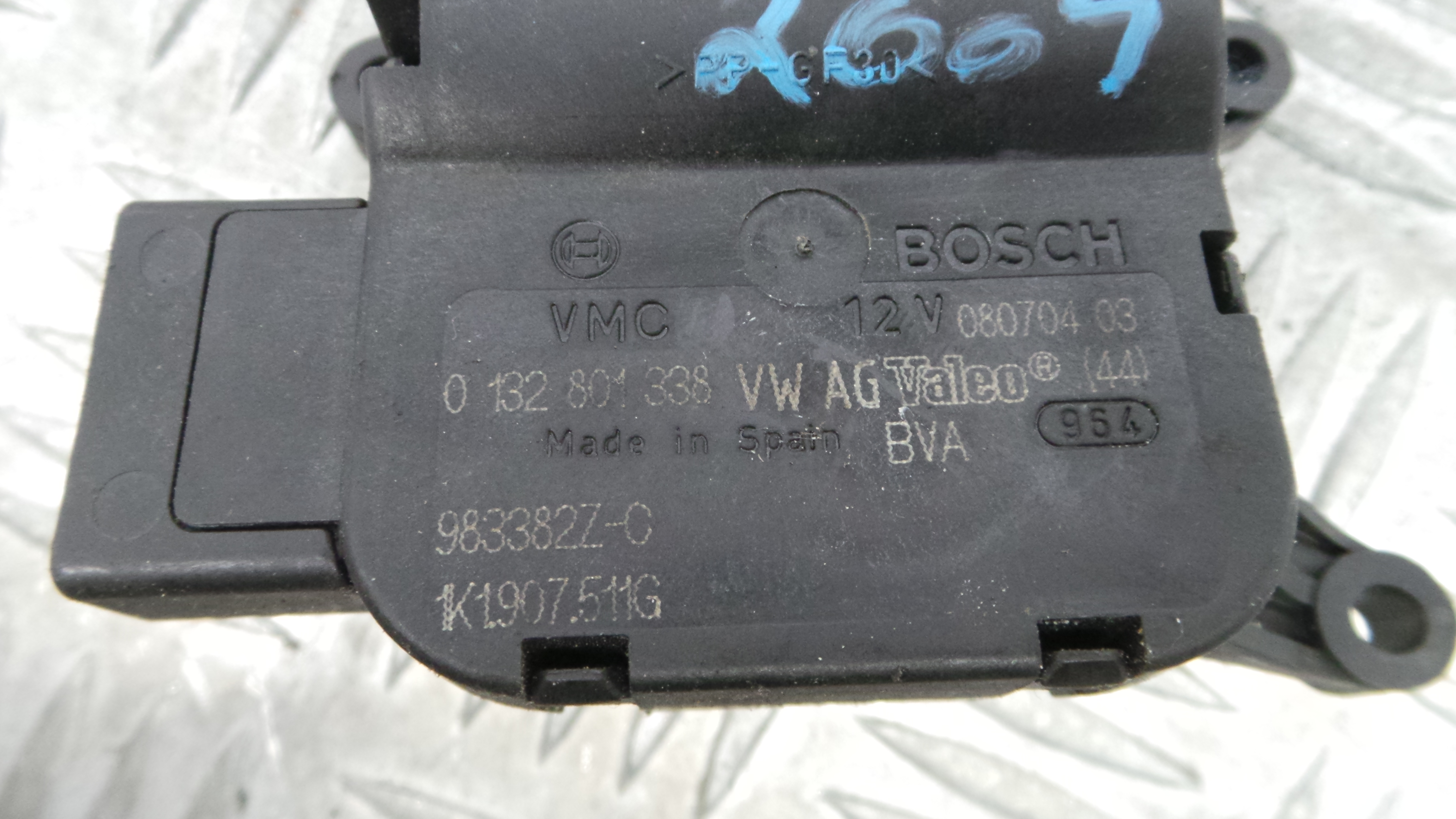Atuador do Circuito de Ar  1K1907511G - AUDI A3 (8P1)-36386845