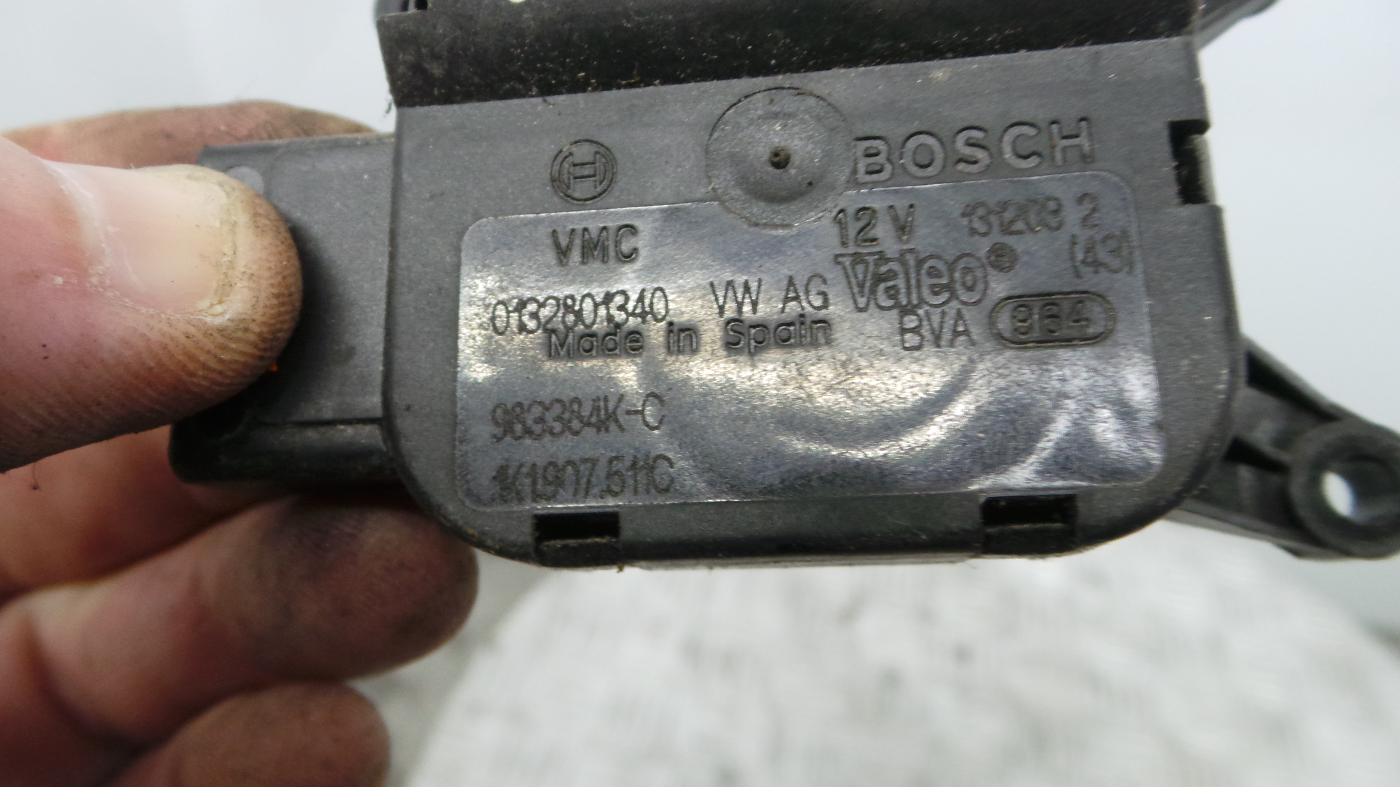 Atuador do Circuito de Ar 1K1907511C - AUDI A3 (8P1)-36386937