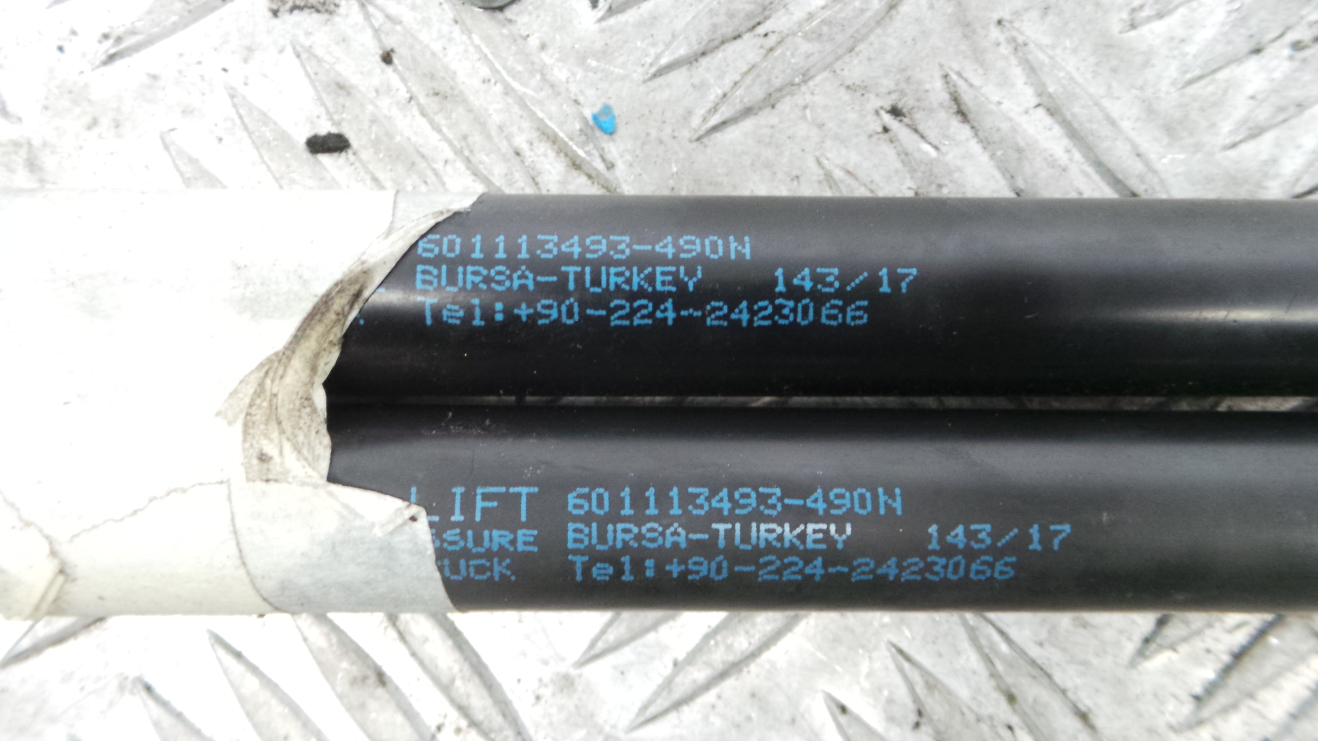 Amortecedor da Mala 601113493 - VW GOLF IV (1J1), GOLF Mk IV (1J1)-36400935