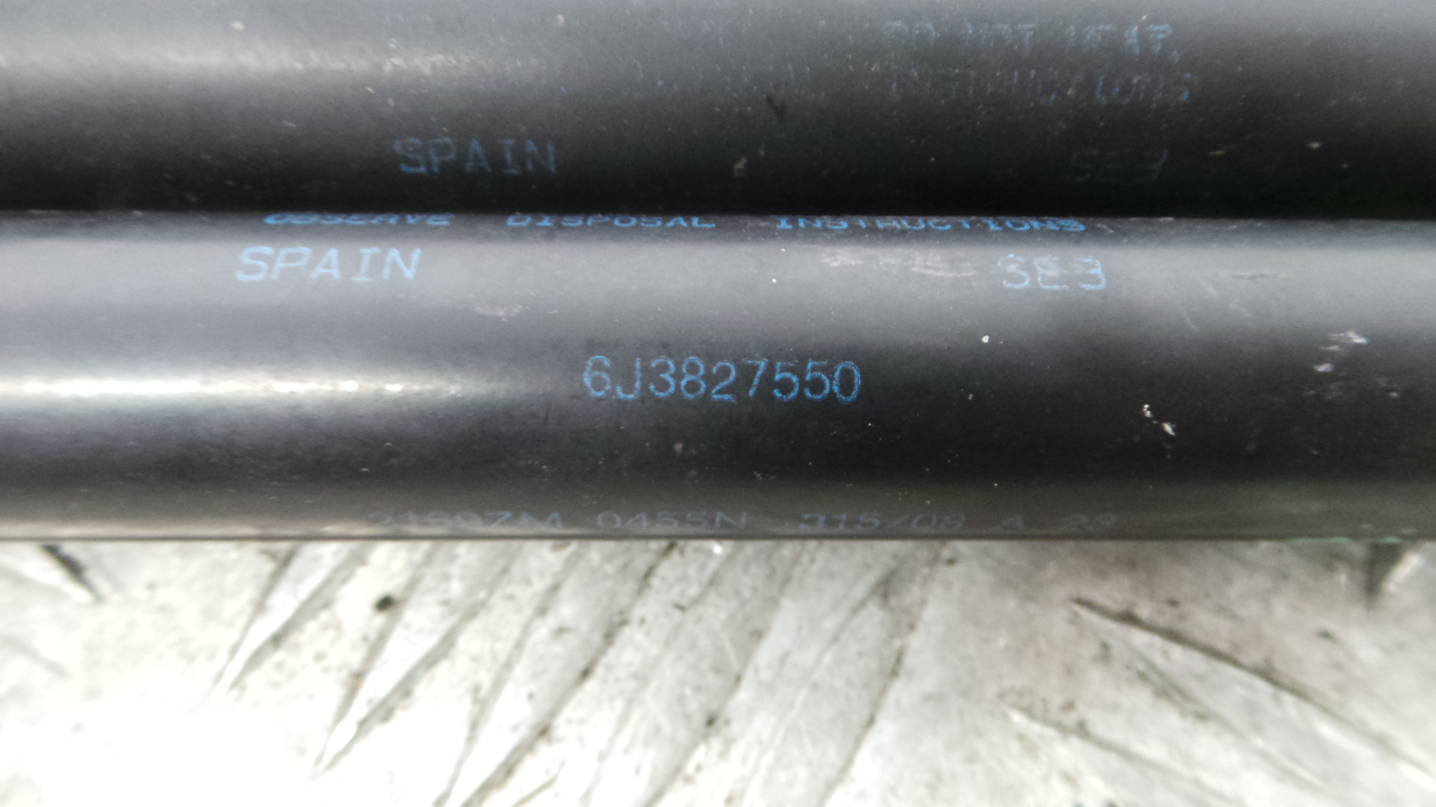 Amortecedor da Mala 6J3827550 - SEAT IBIZA IV (6J5, 6P1), IBIZA Mk IV (6J5, 6P1)-36400956