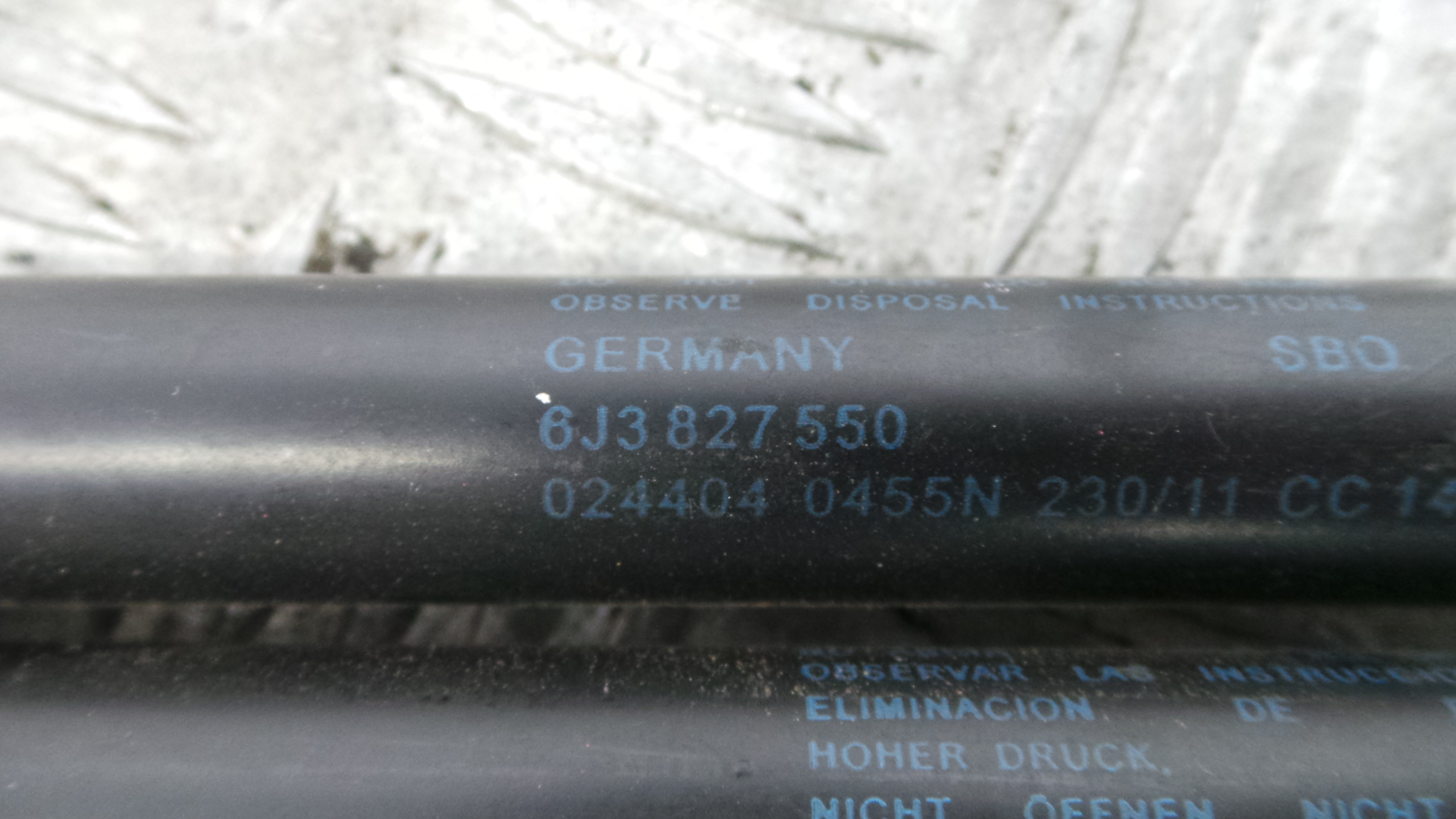 Amortecedor da Mala 6J3827550 - SEAT IBIZA IV (6J5, 6P1), IBIZA Mk IV (6J5, 6P1)-36400959