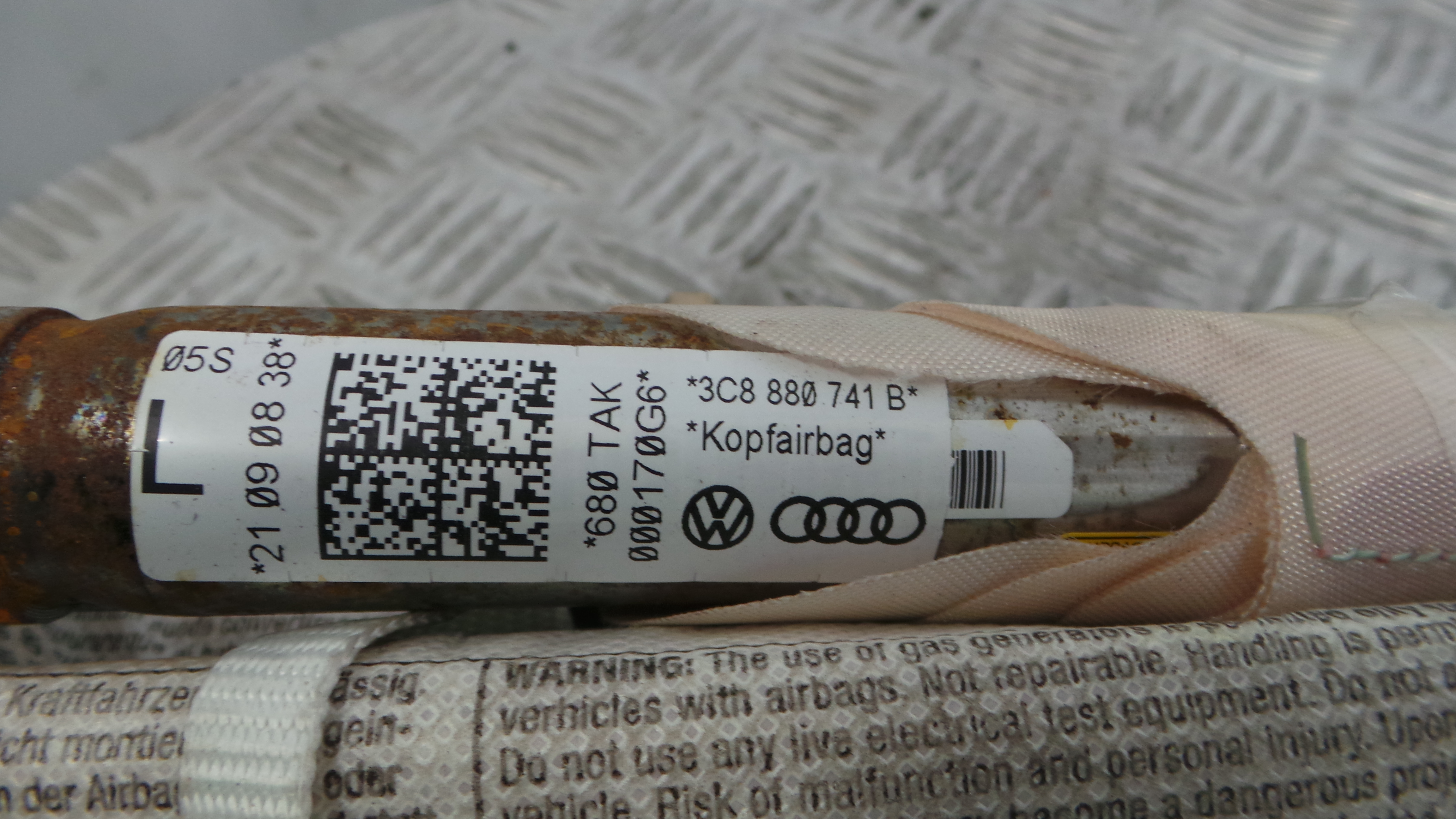 Airbags de Cortina Esq 3C8880741B - VW PASSAT CC B6 (357)-36402575