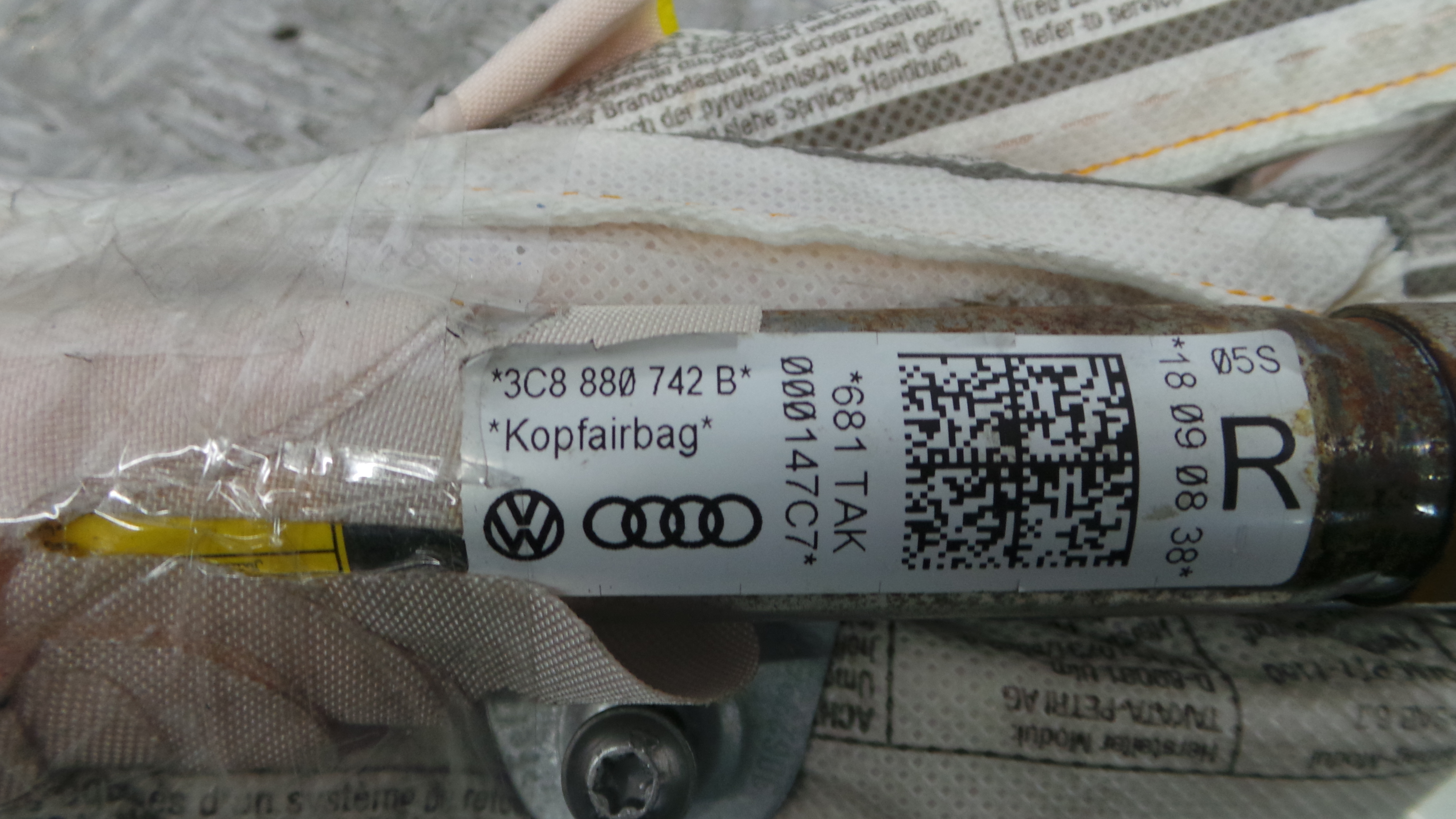 Airbags de Cortina Dto 3C8880742B - VW PASSAT CC B6 (357)-36402579