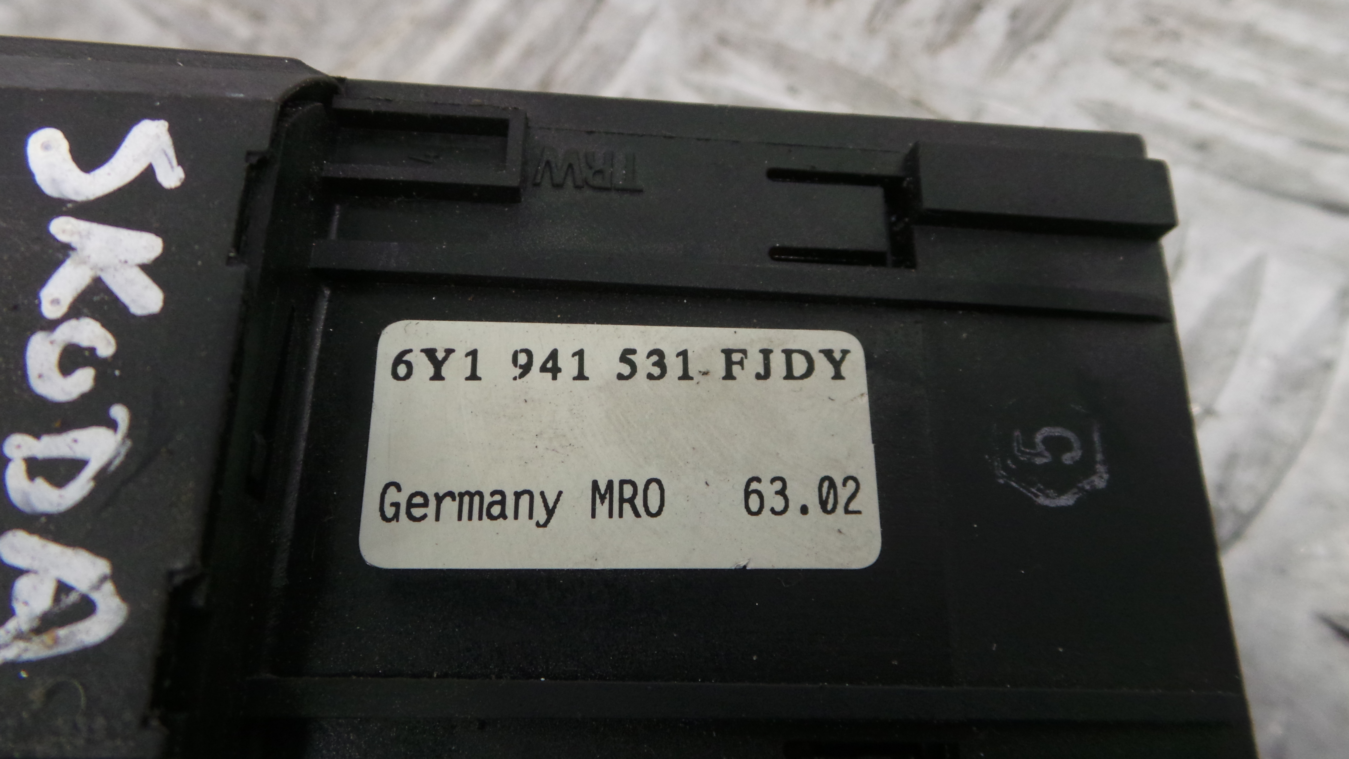 Comando das luzes 6Y1941531 - SKODA FABIA I (6Y2)-36403737