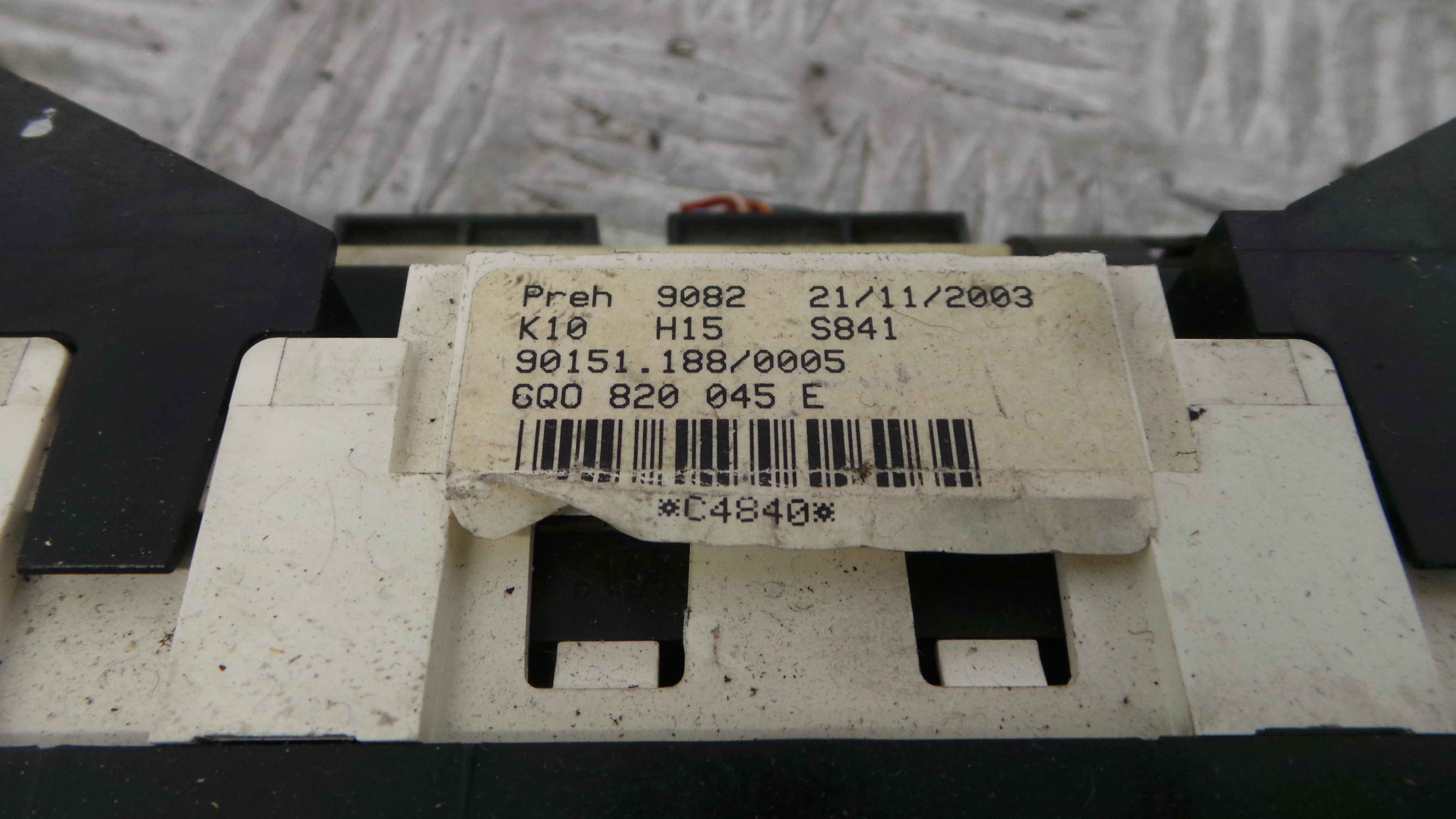 Comando da Sofagem / Climatronic 6Q0820045E - VW POLO (9N_, 9A_)-36406963