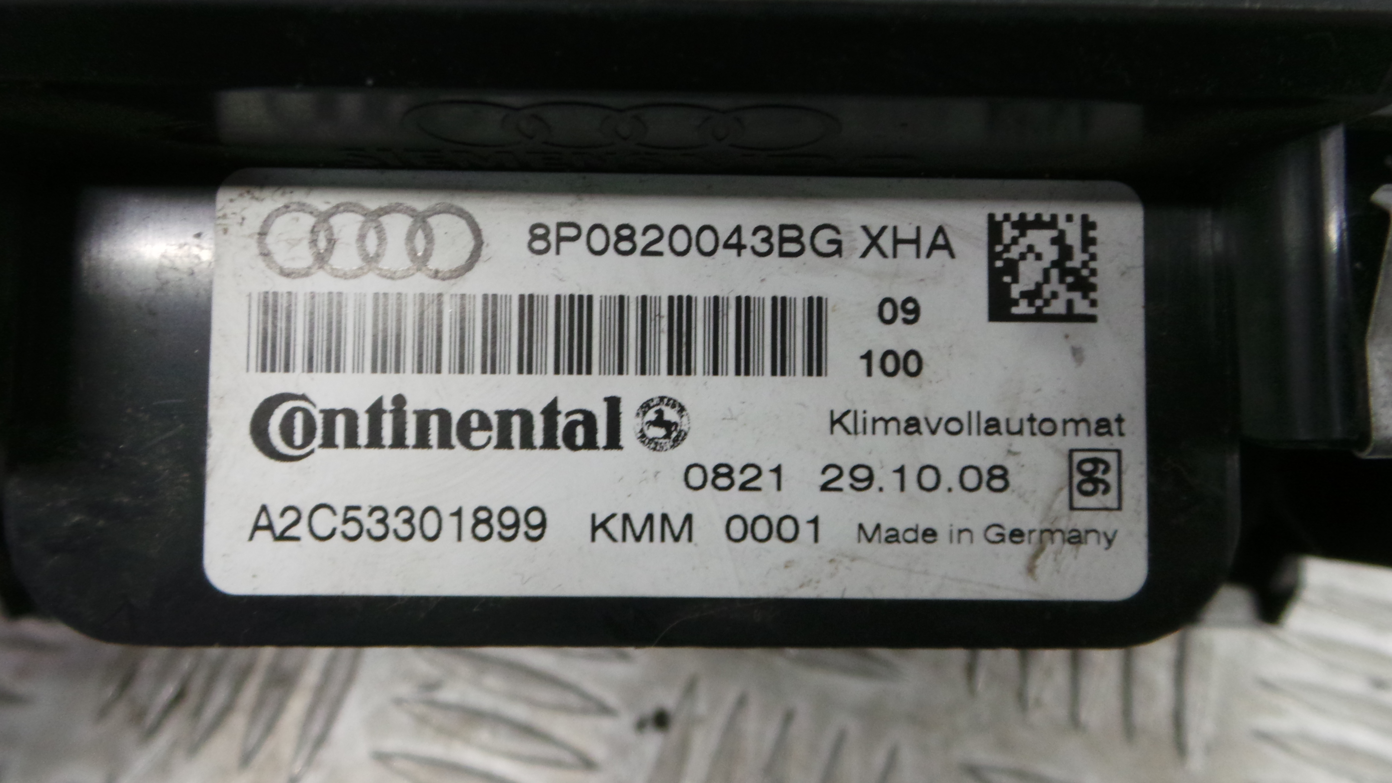 Comando da Sofagem / Climatronic 8P0820043BG - AUDI A3 (8P1)-36407238
