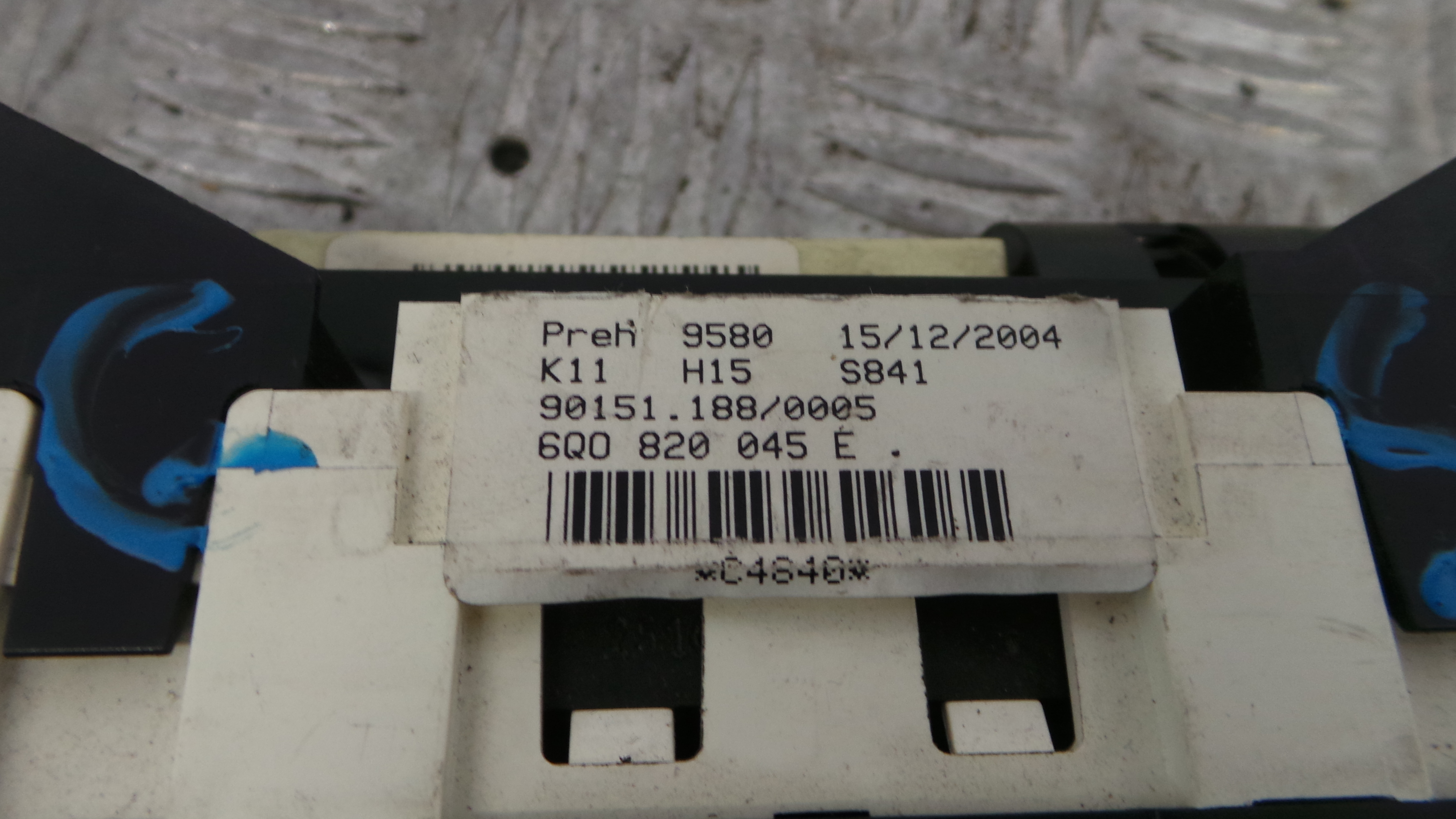 Comando da Sofagem / Climatronic 6Q0820045E - VW POLO (9N_, 9A_)-36407245