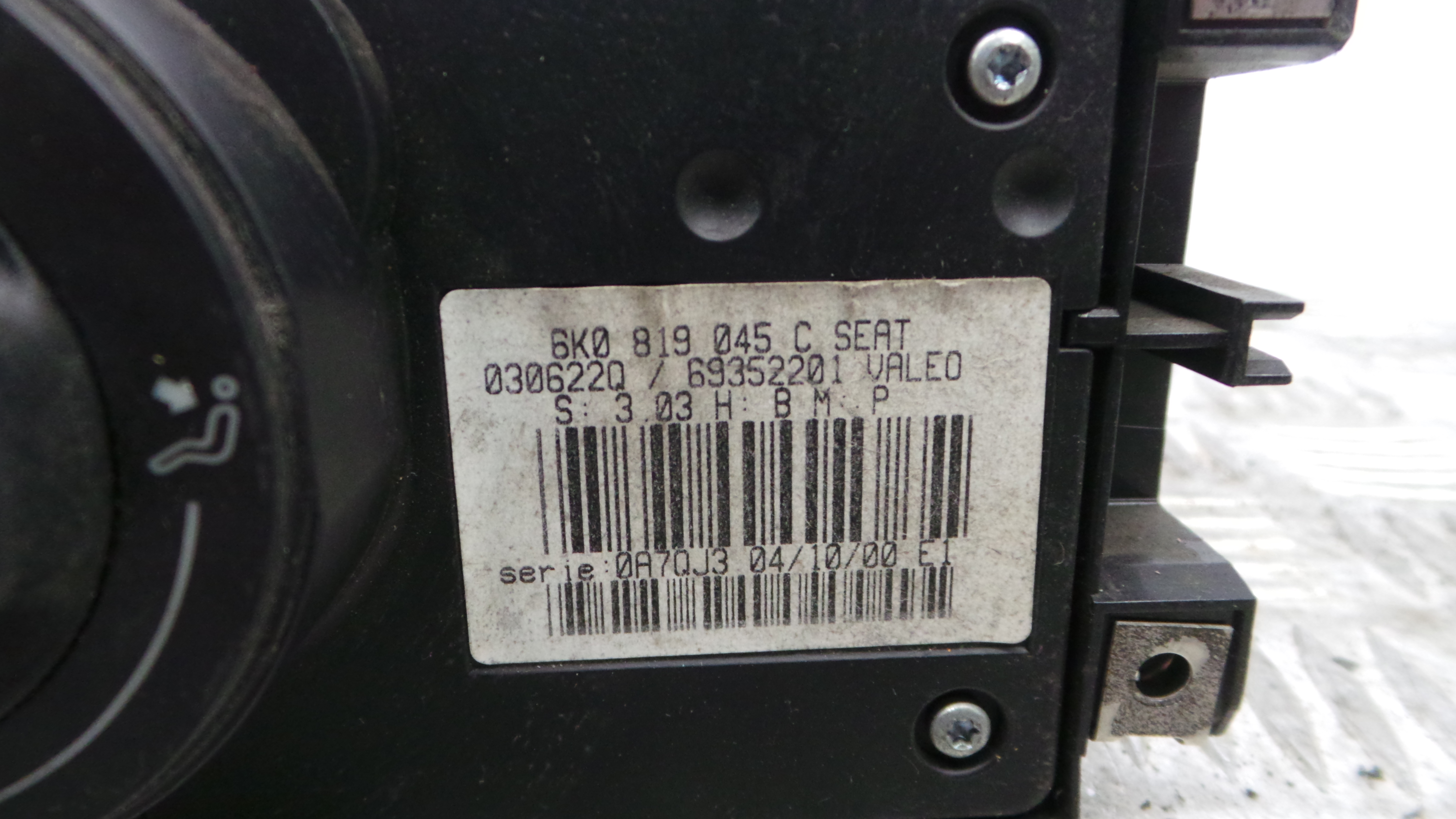 Comando da Sofagem / Climatronic 6K0819045C - SEAT IBIZA II (6K1), IBIZA Mk II (6K1)-36407254