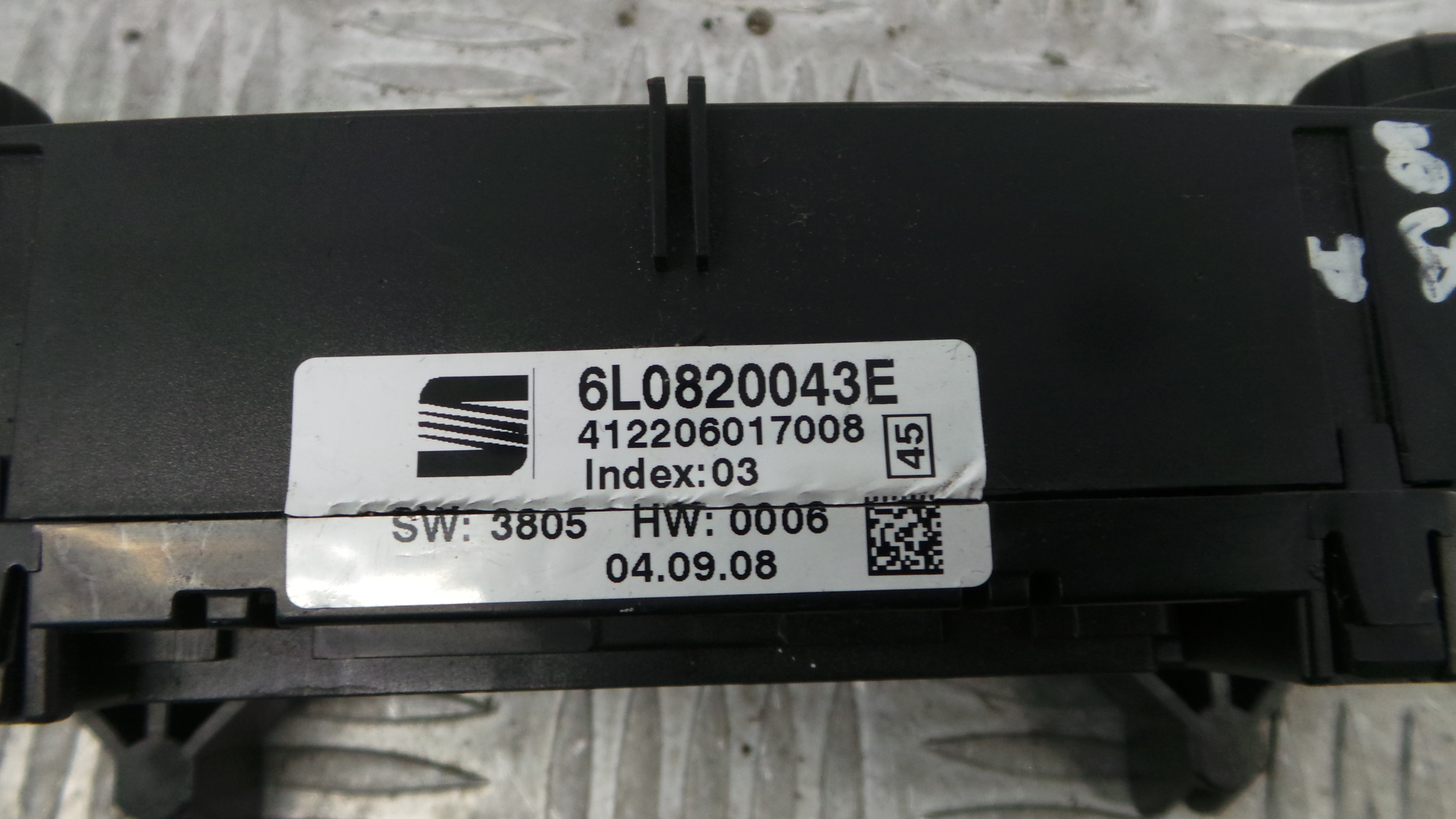 Comando da Sofagem / Climatronic 6L0820043E - SEAT CORDOBA (6L2)-36407275