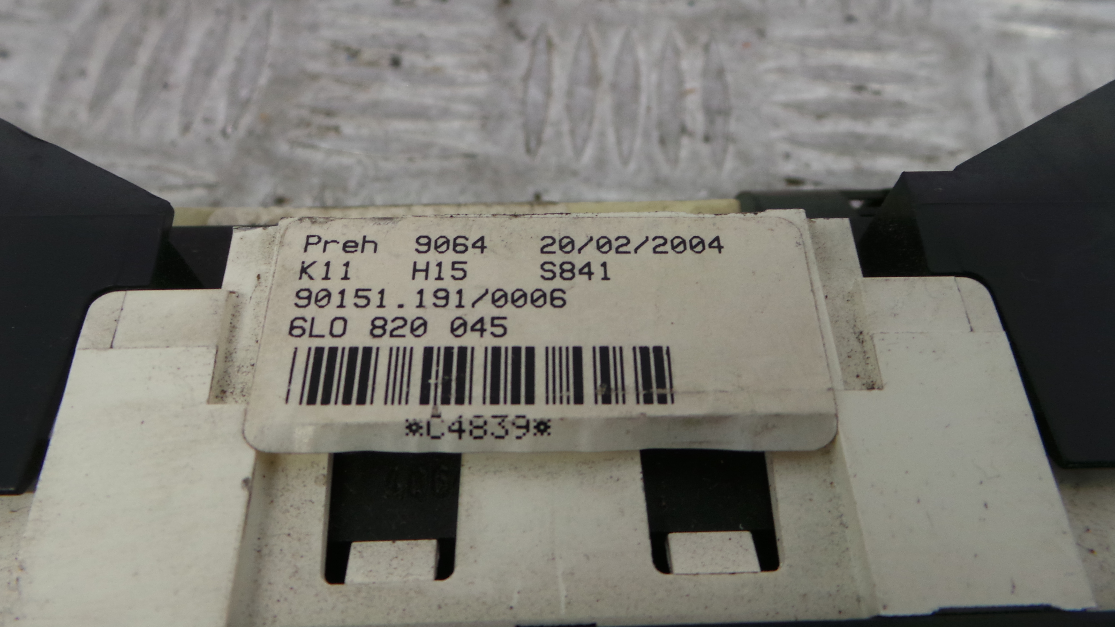 Comando da Sofagem / Climatronic 6L0820045 - SEAT IBIZA III (6L1), IBIZA Mk III (6L1)-36407306