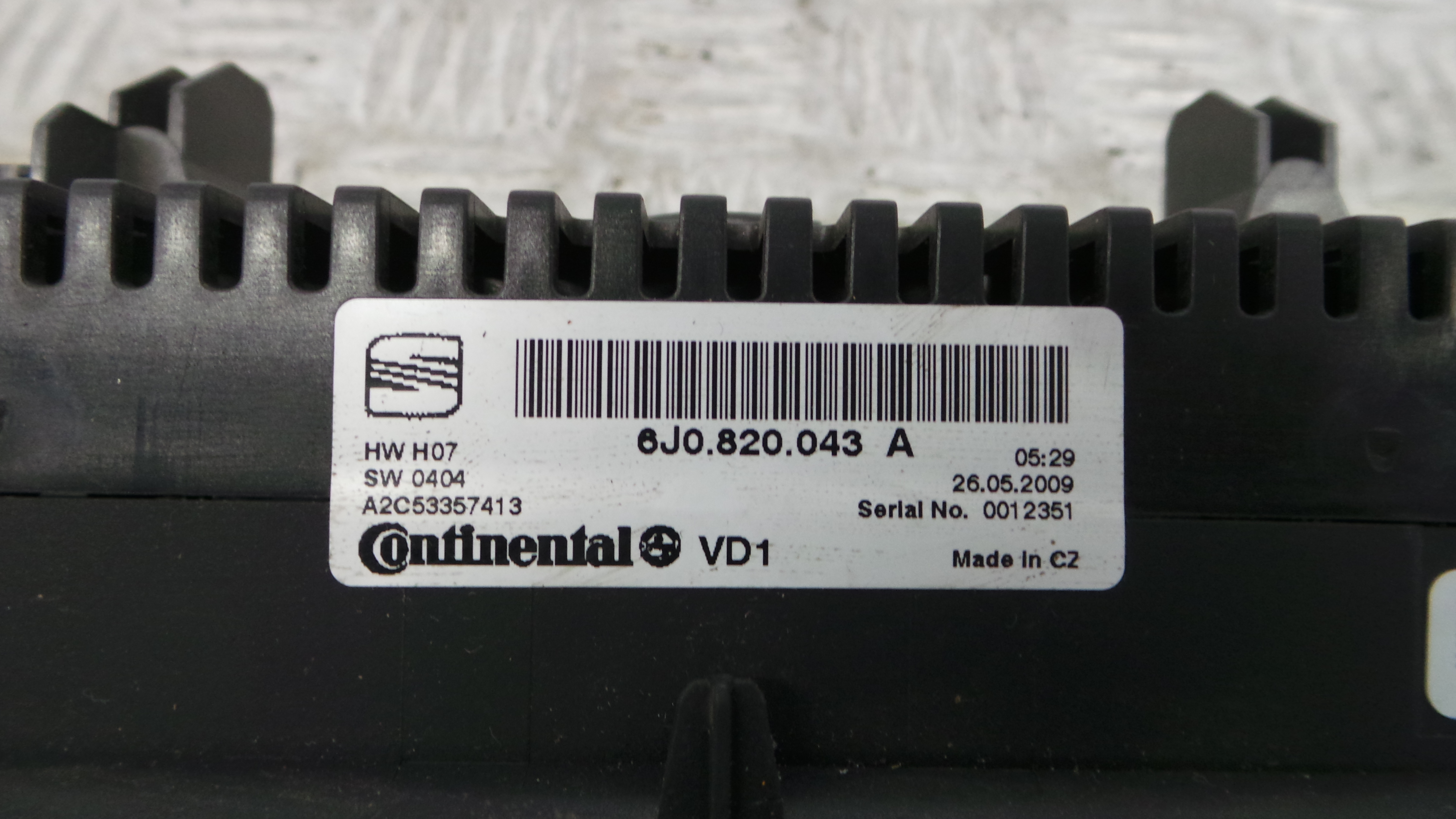 Comando da Sofagem / Climatronic 6J0820043A - SEAT IBIZA IV (6J5, 6P1), IBIZA Mk IV (6J5, 6P1)-36408377