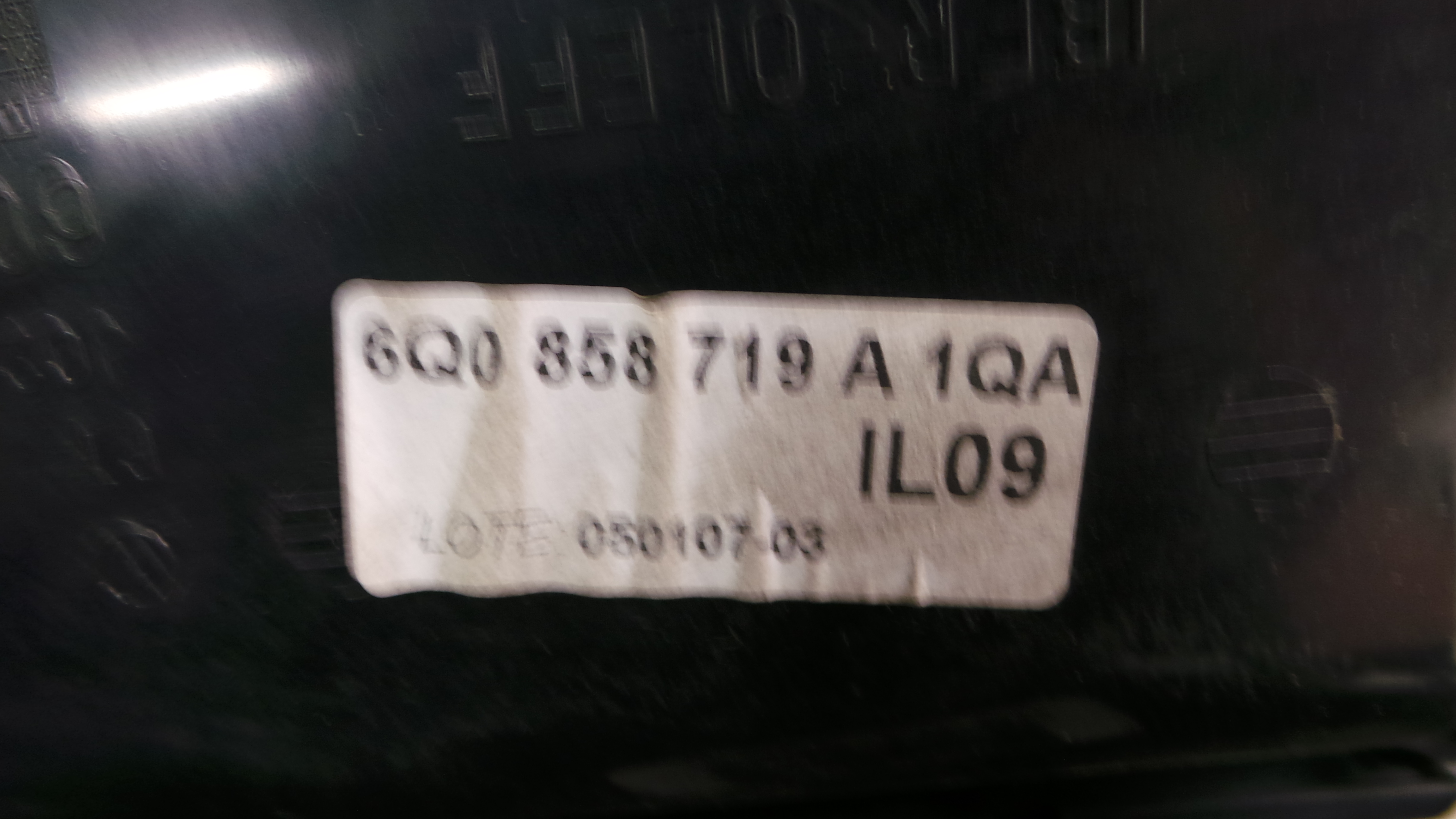 Consola central Tablier  6Q0858069T - VW POLO (9N_, 9A_)-36410215