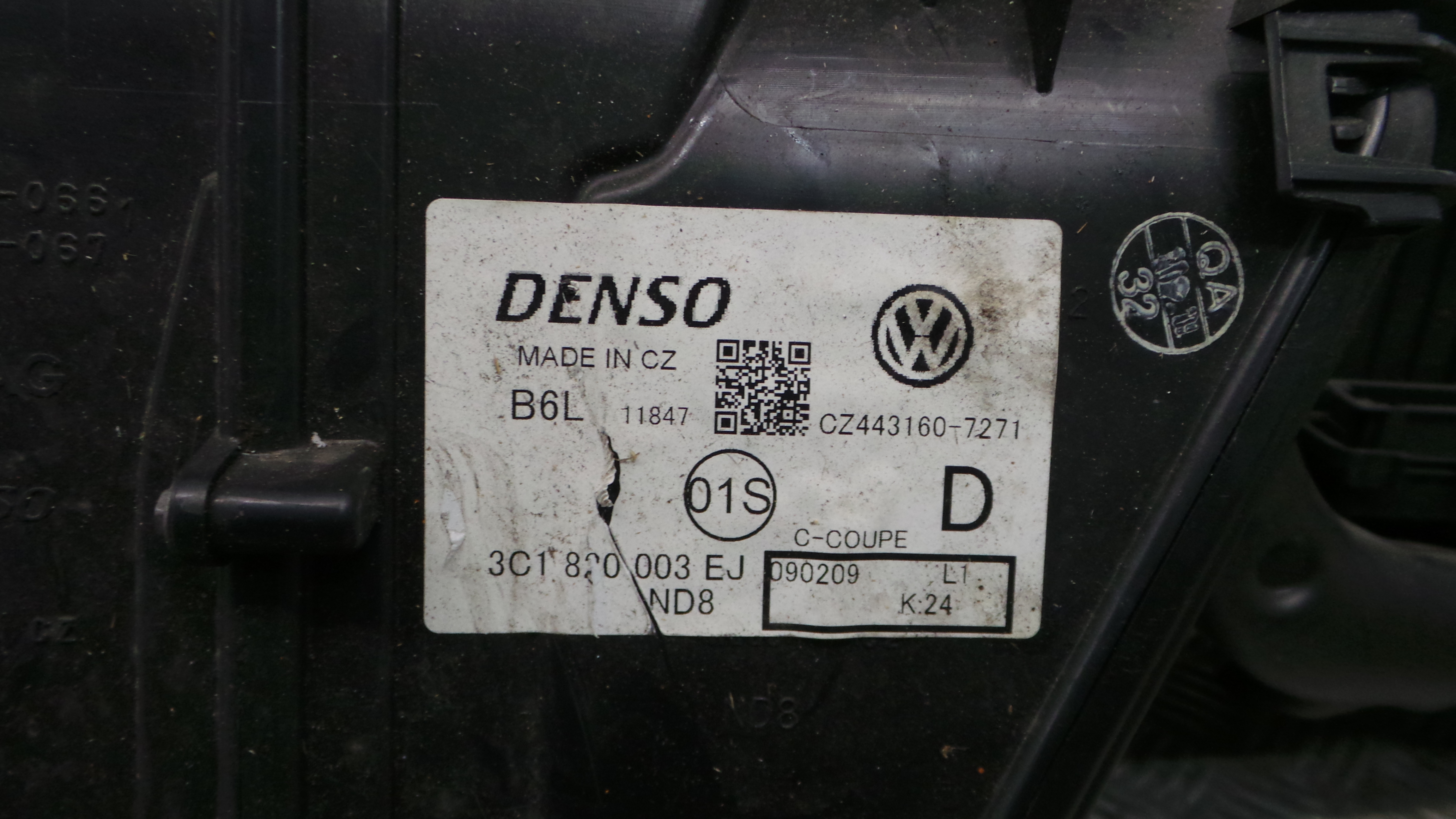 Caixa da Chauffage / Caixa da Sofagem 3C1820003EJ - VW PASSAT B6 (3C2)-36411126