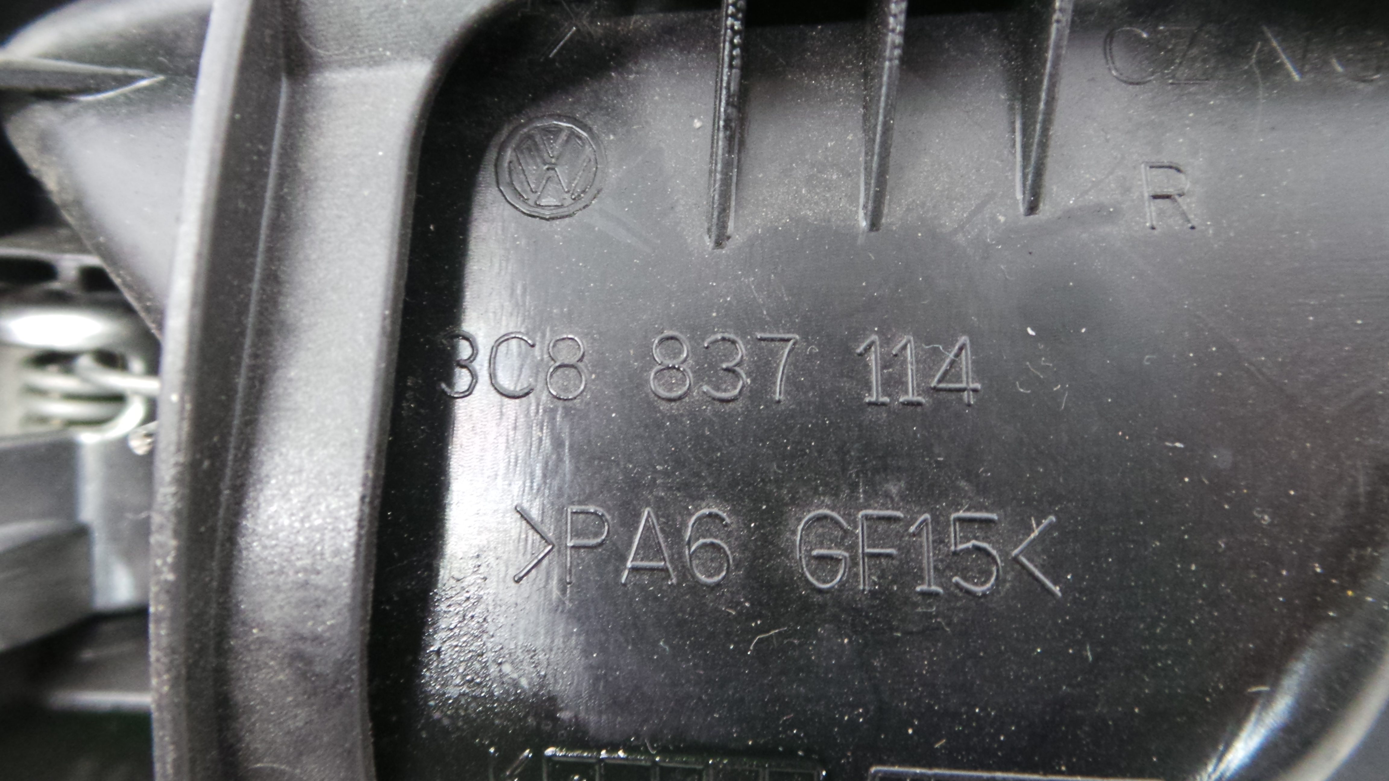 Puxador Interior Frente Direita 3C8837114 - VW PASSAT CC B6 (357)-36418565