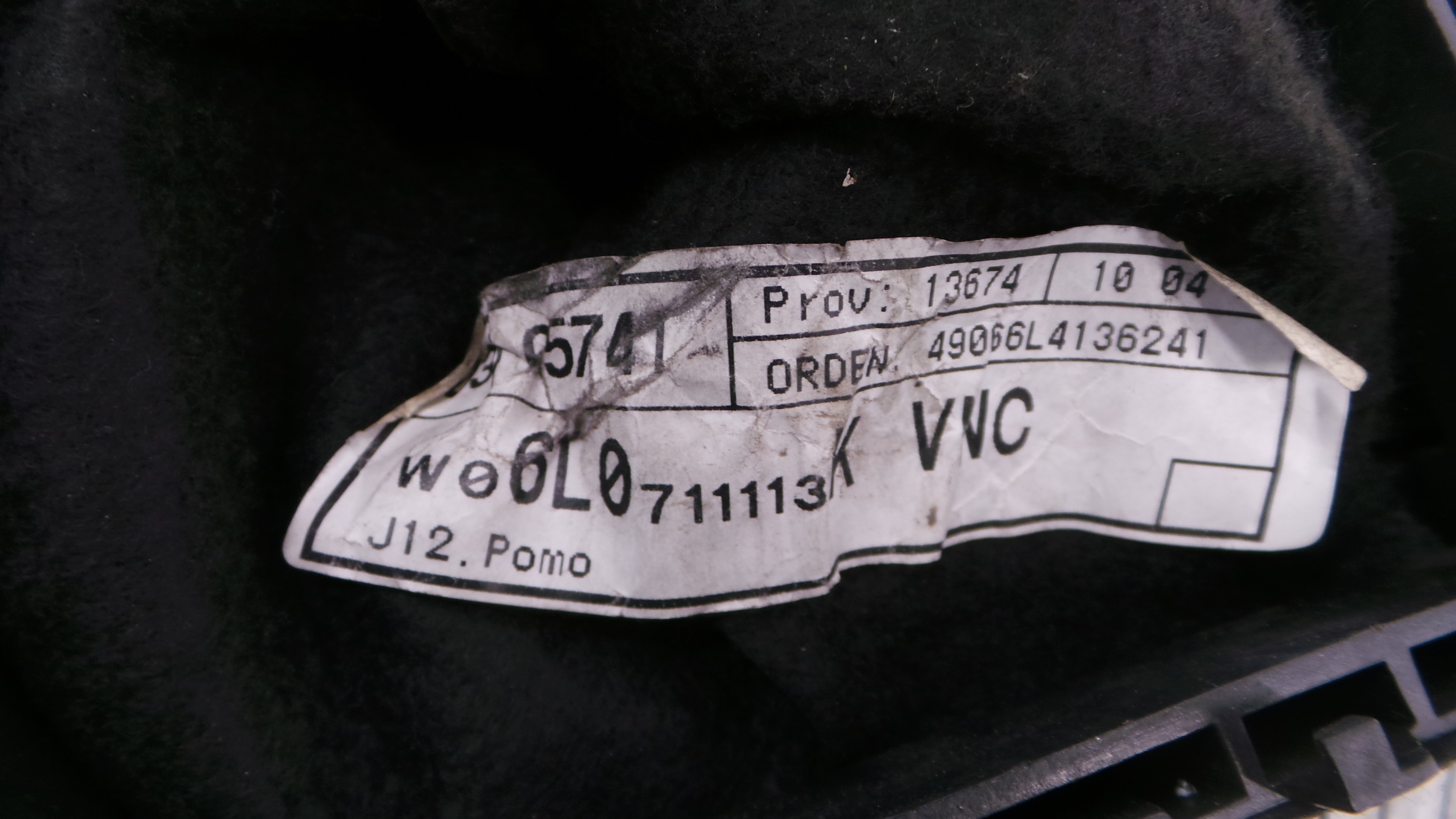 Moca / Fole de Velocidades 6L0863279B - SEAT IBIZA III (6L1), IBIZA Mk III (6L1)-36419612