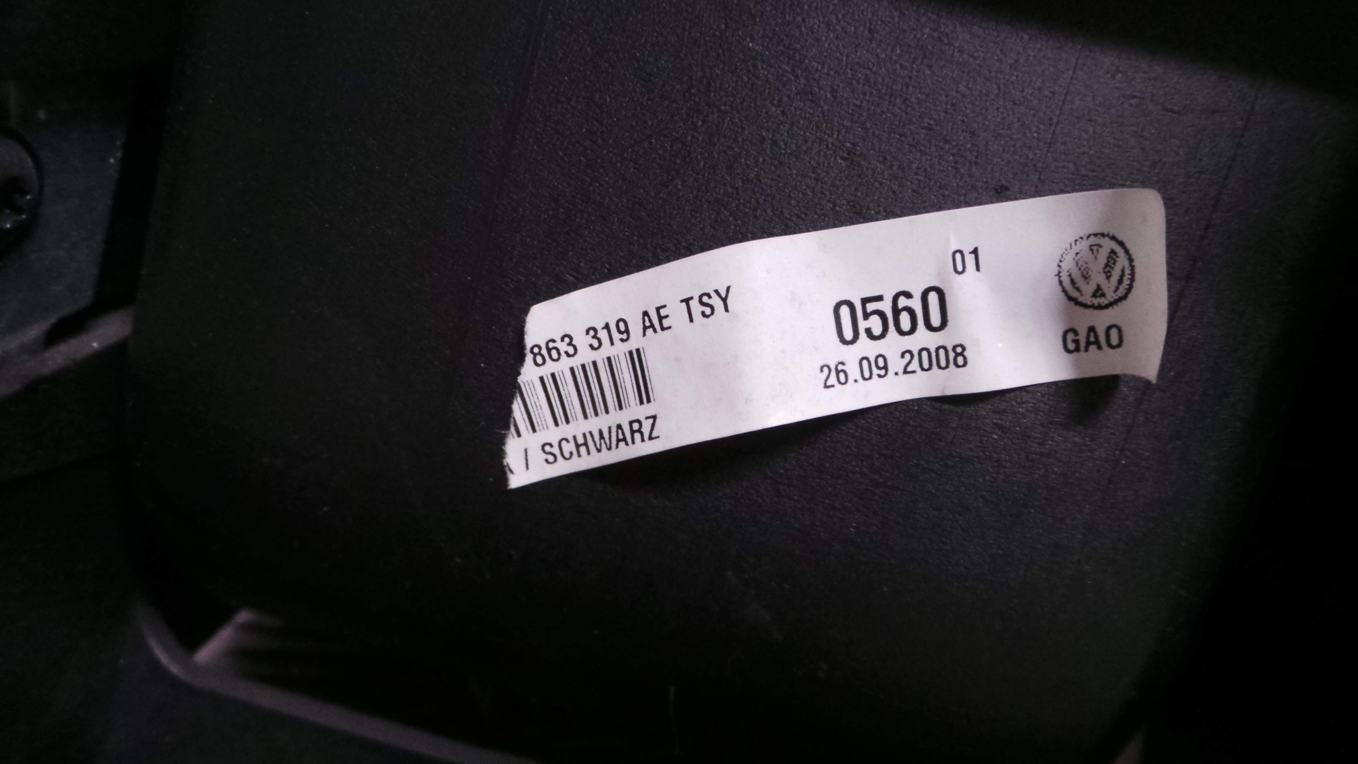 Apoio de Braço Central 3C1863241CG - VW PASSAT CC B6 (357)-36425003