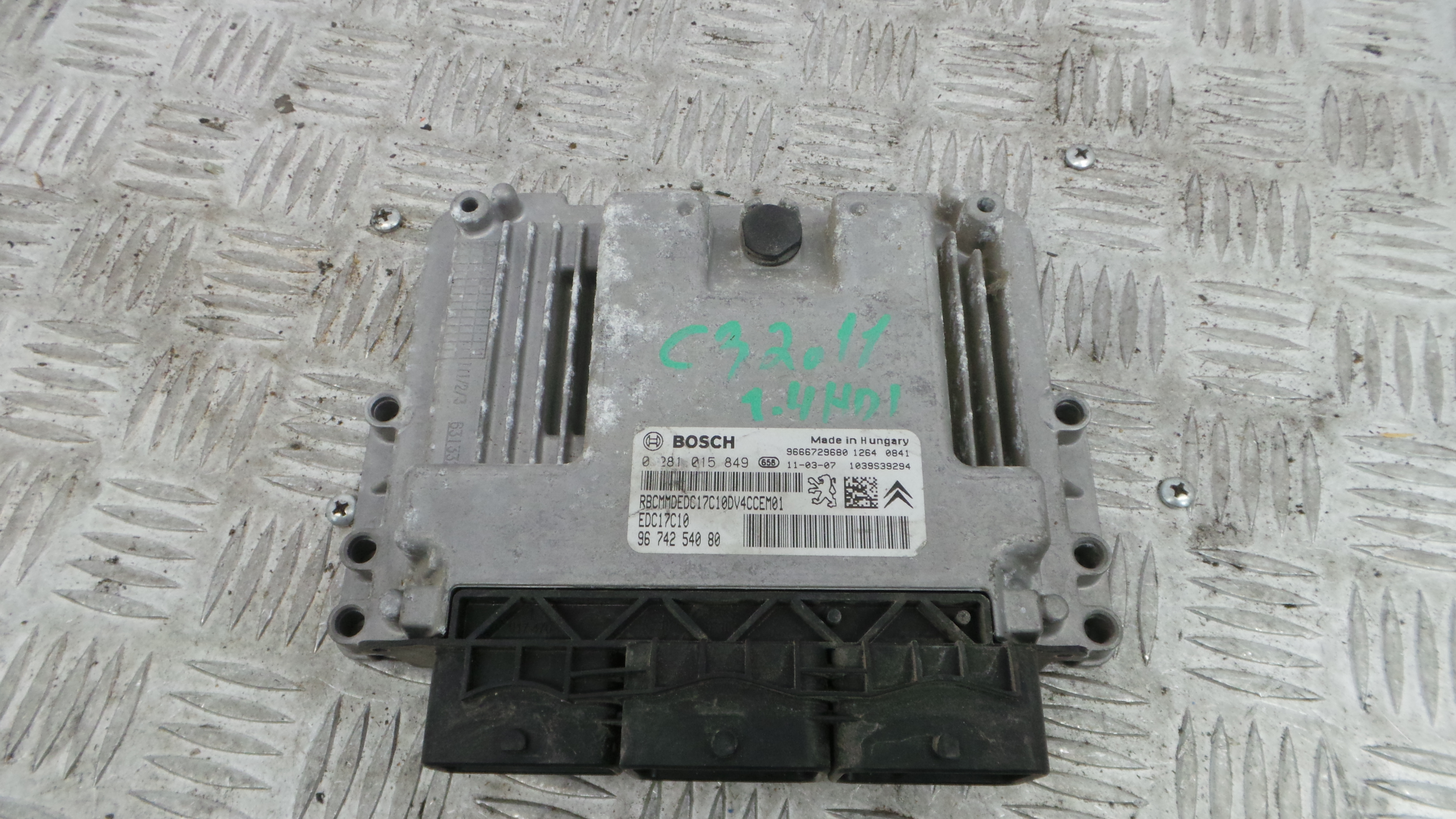 Centralina do Motor 9674254080 - CITROËN C3 II (SC_)-36441421