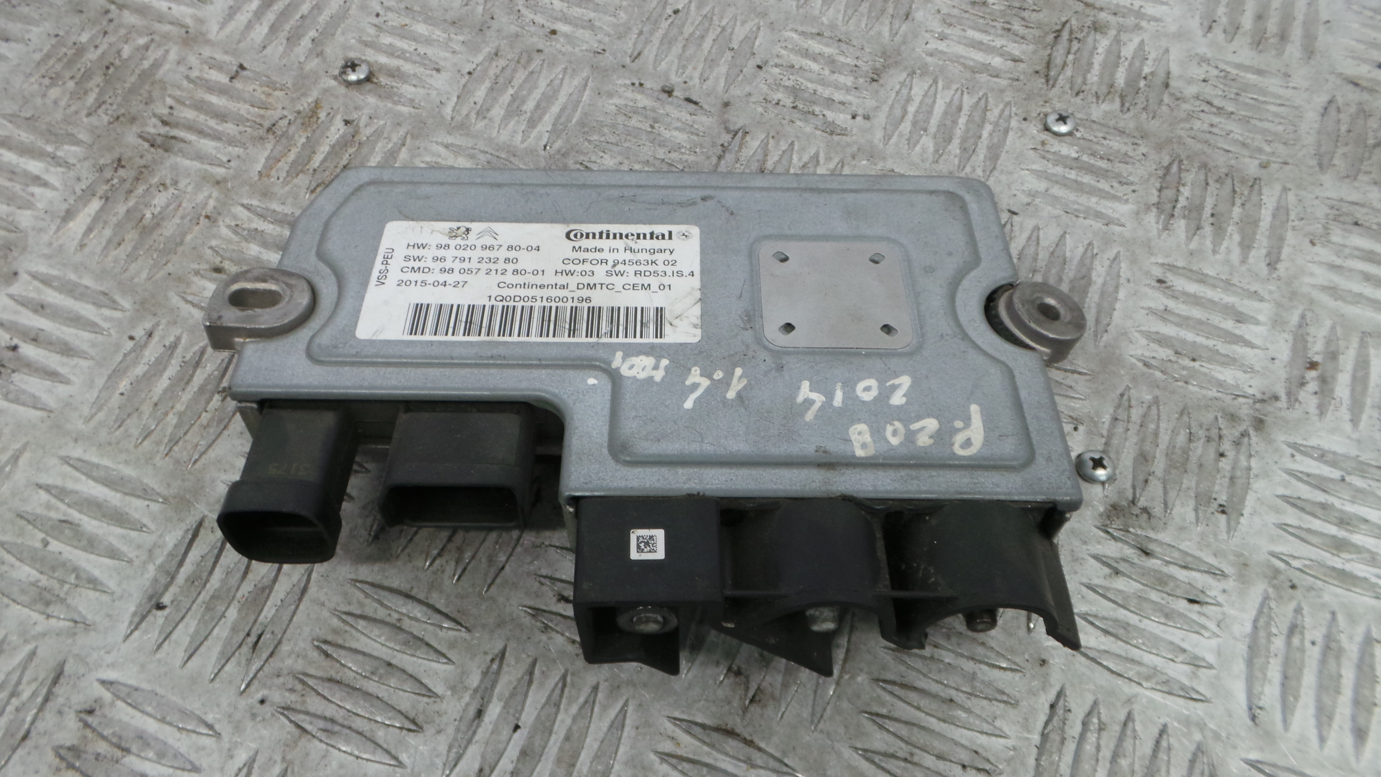 Centralina Start Stop  9802096780 - PEUGEOT 208 I (CA_, CC_)-36441429