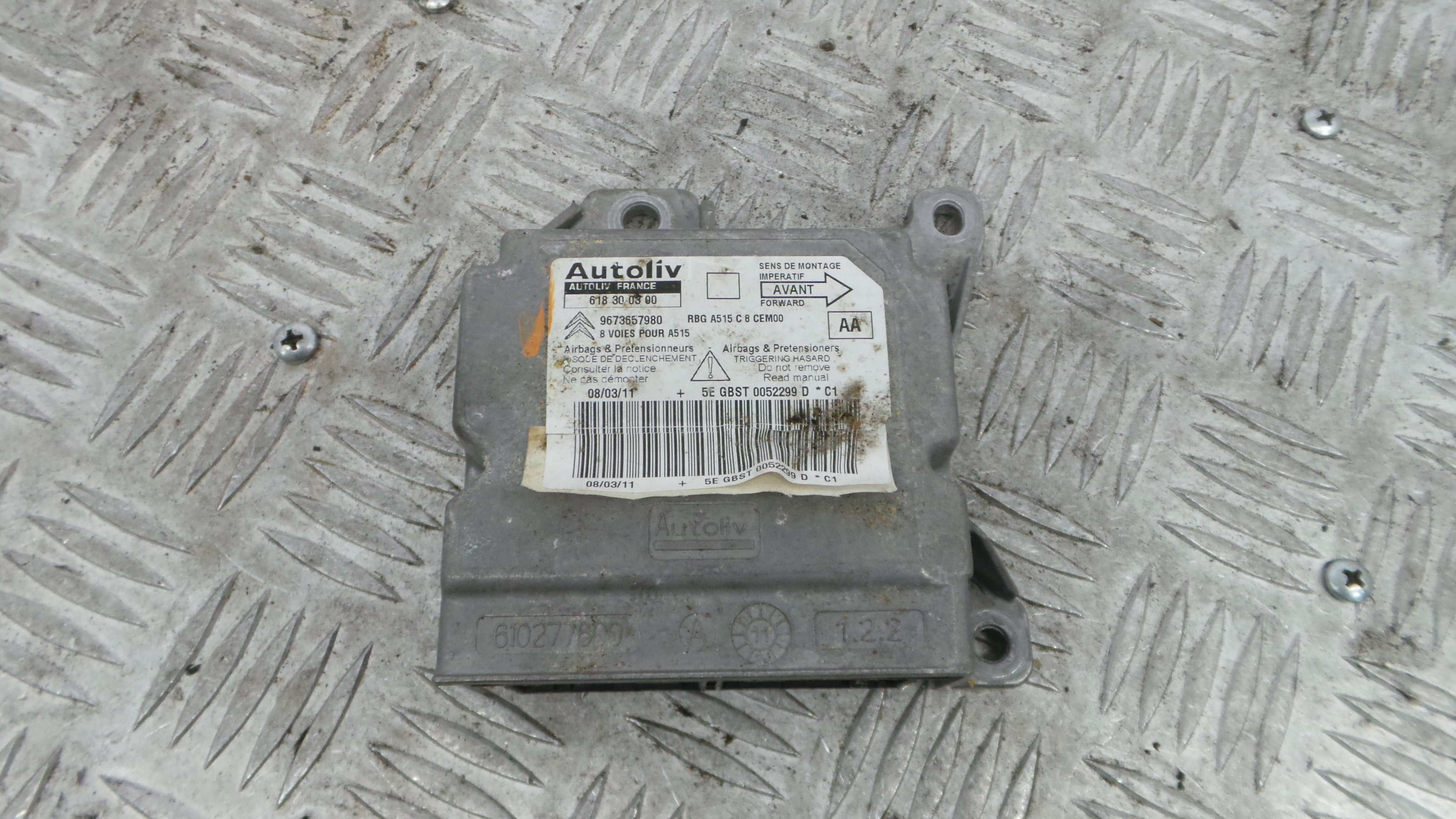 Centralina de Airbags 9673657980 - CITROËN C3 II (SC_)-36441502 Centralina de Airbags 9673657980 - CITROËN C3 II (SC_)-36441502