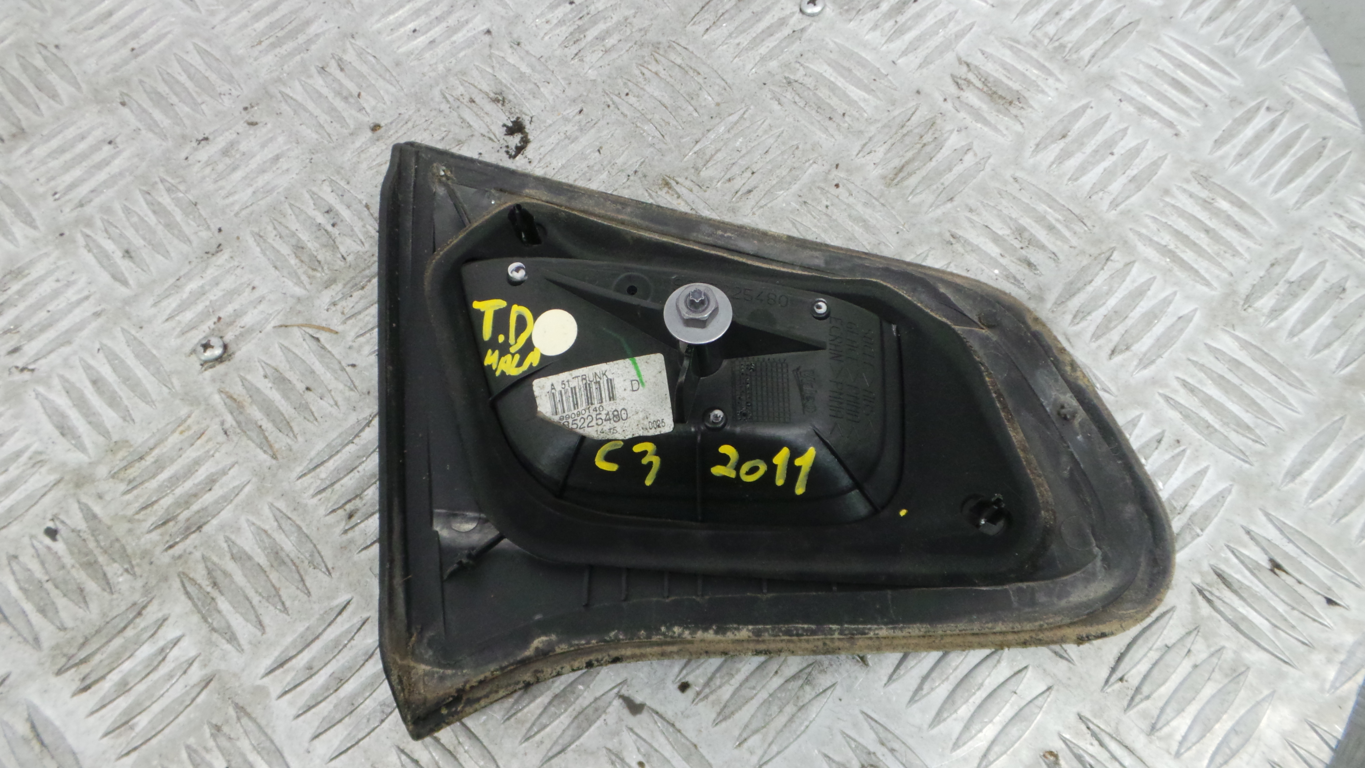 Farolim Mala Trás Dto 9685225480 - CITROËN C3 II (SC_)-36680562