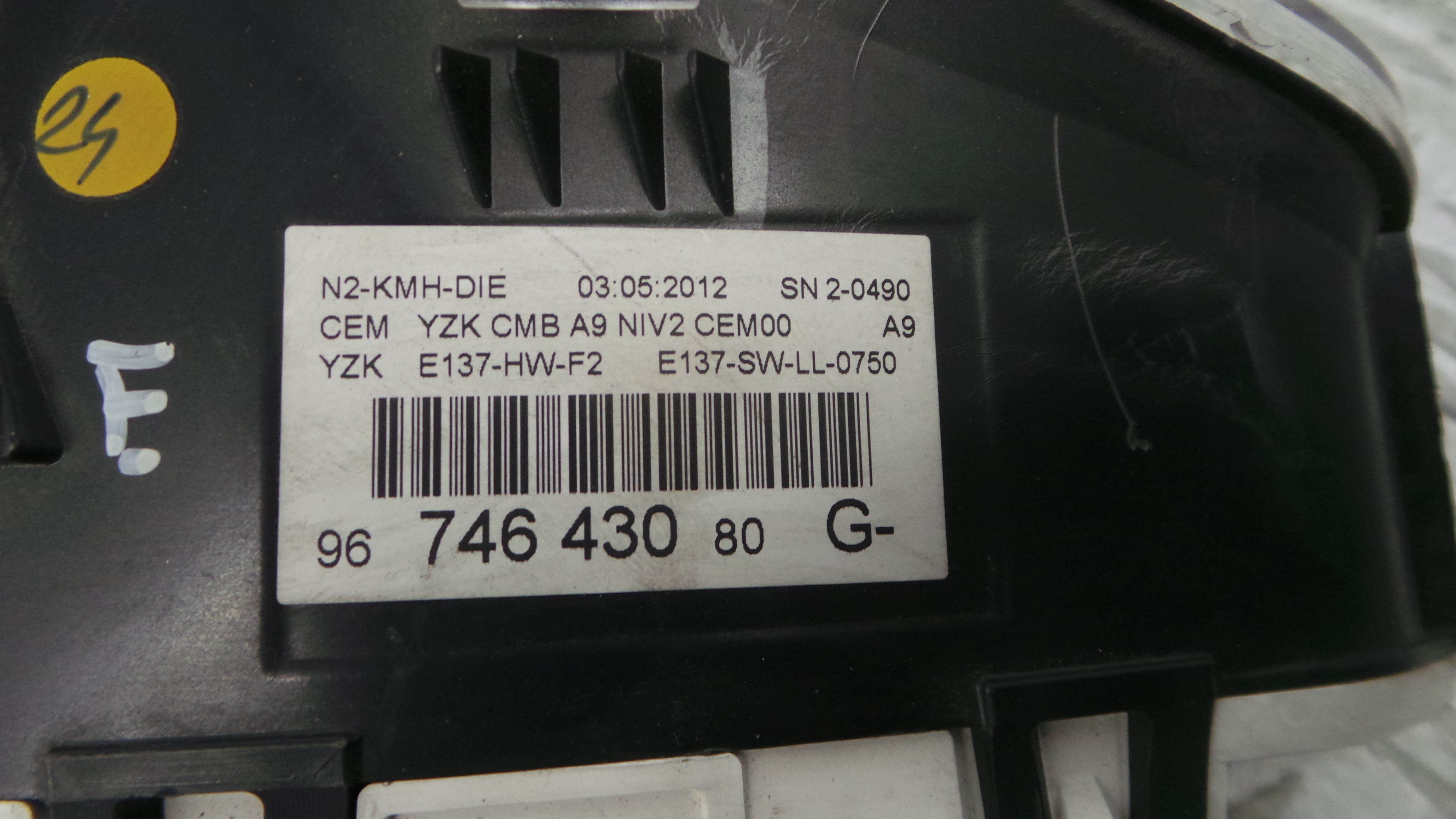 Quadrante 9674643080 - PEUGEOT 208 I (CA_, CC_)-36451986