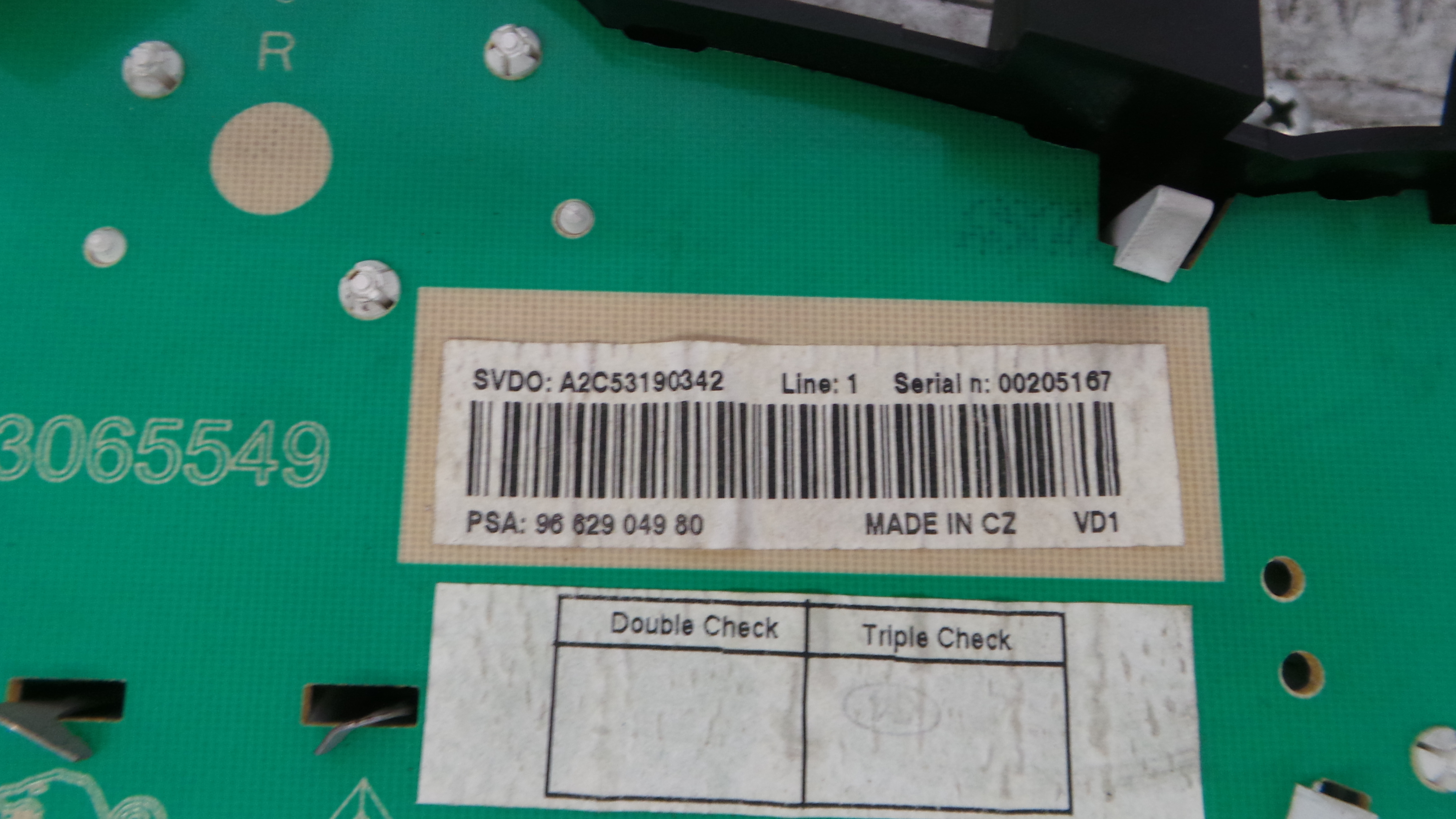 Quadrante 9662904980 - PEUGEOT 207 SW (WK_)-36452033