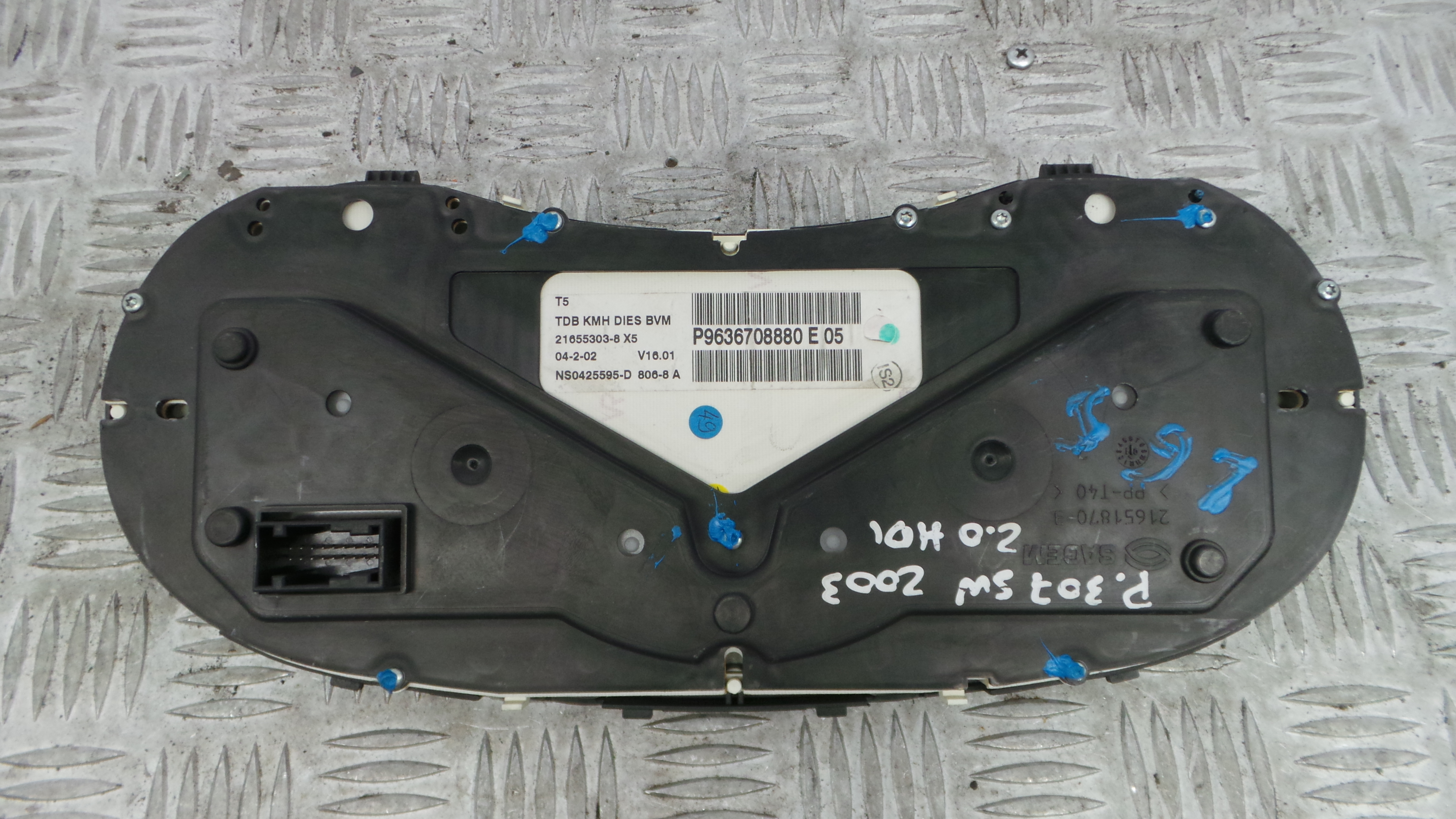 Quadrante 9636708880 - PEUGEOT 307 SW (3H)-36452047