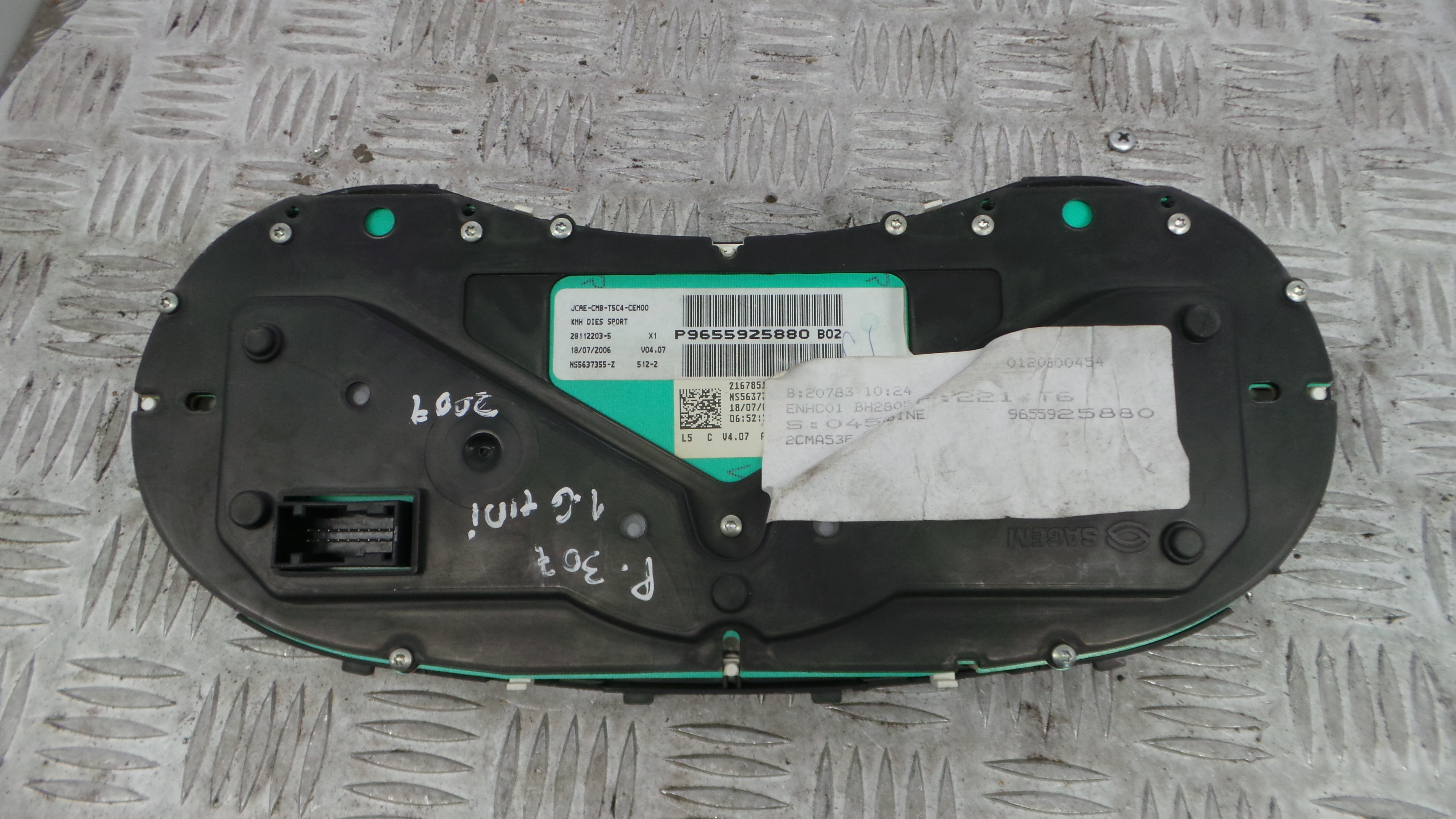 Quadrante 9655925880 - PEUGEOT 307 (3A/C)-36452053