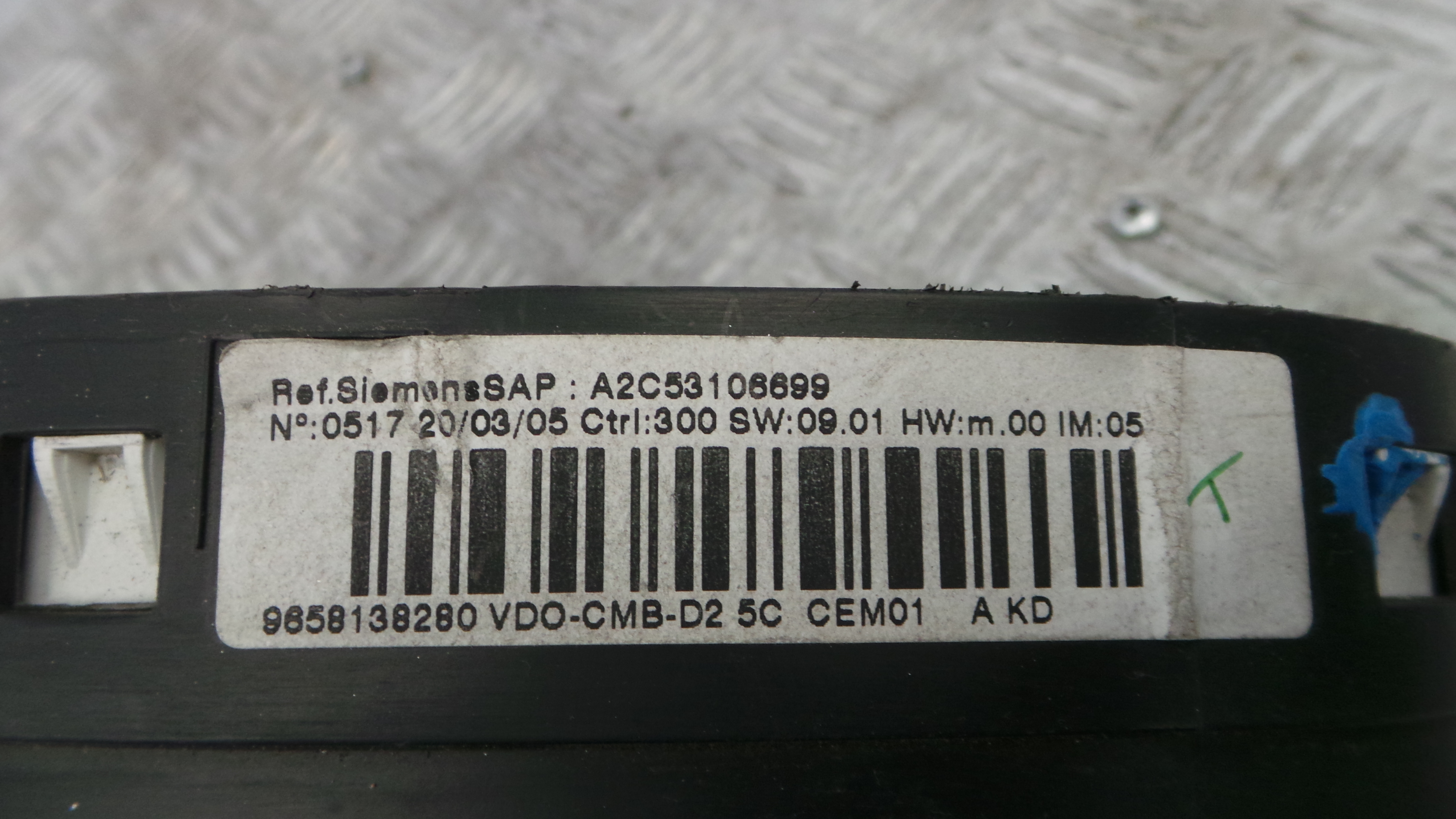 Quadrante 9658138280 - PEUGEOT 407 (6D_)-36455010