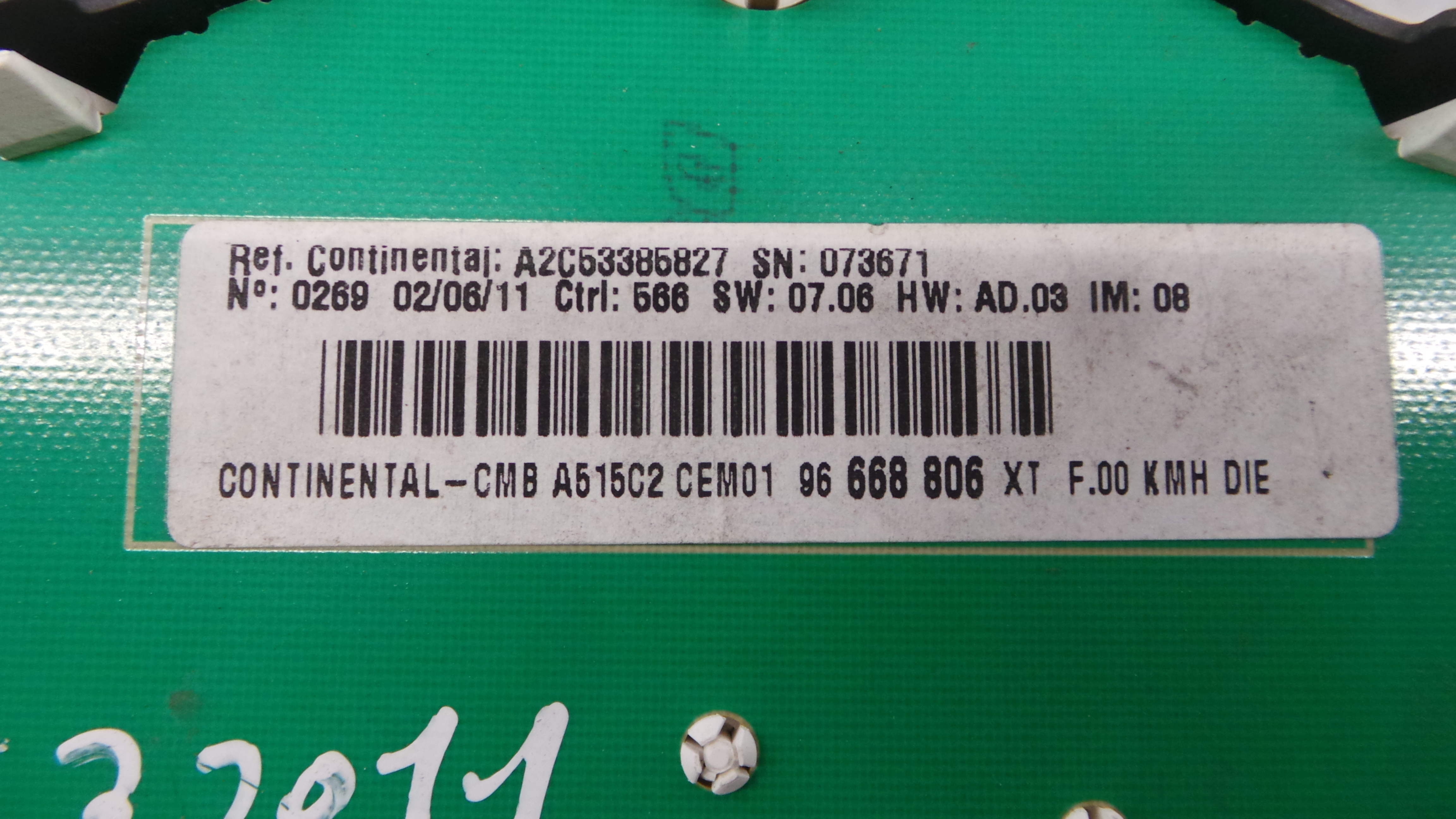 Quadrante 96668806XT - CITROËN C3 II (SC_)-36455020