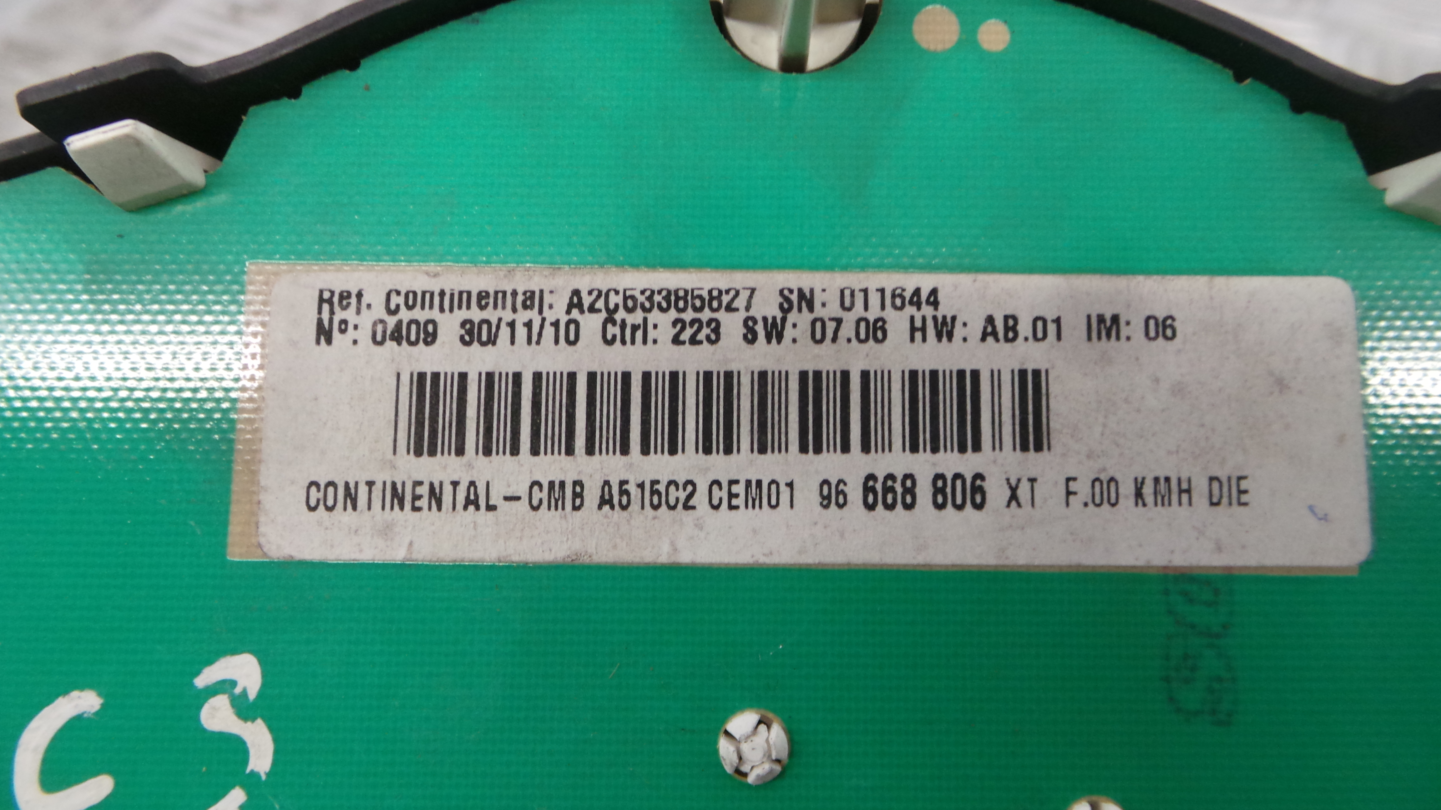 Quadrante 96668806XT - CITROËN C3 II (SC_)-36455026