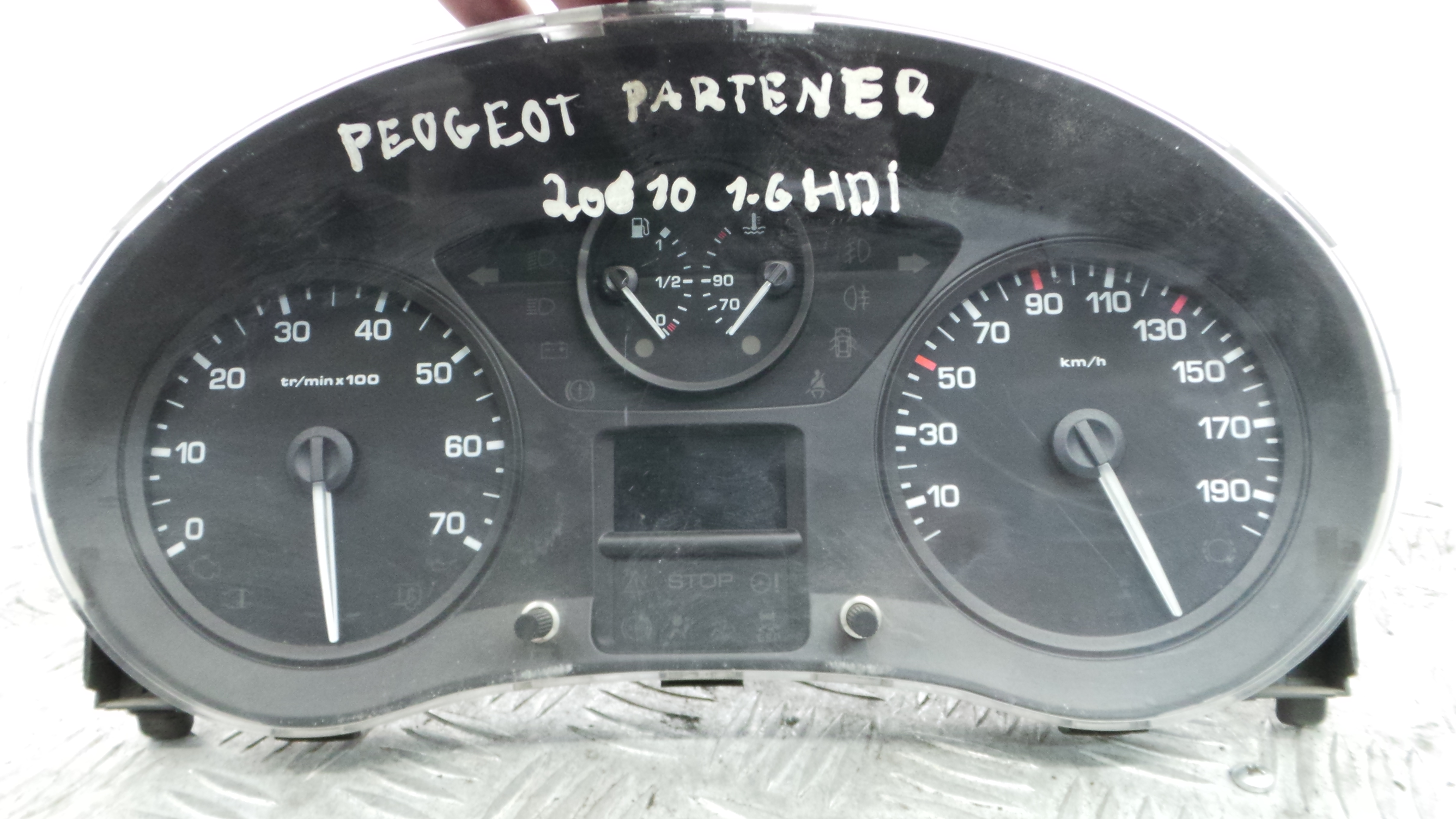 Quadrante 9801641680 - PEUGEOT PARTNER Caixa/monovolume (5_, G_), PARTNER Van (5_, G_), RANCH Caixa/-36455029