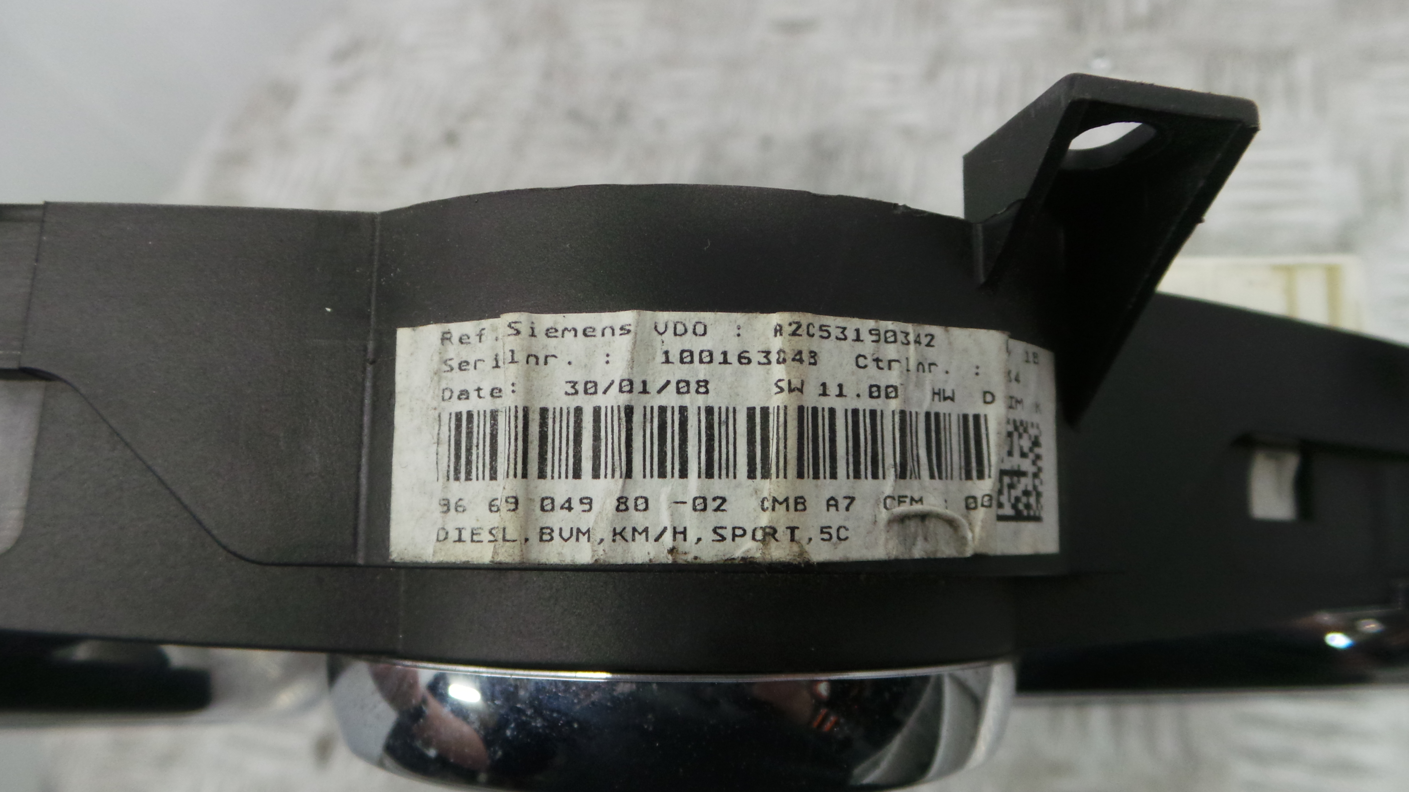 Quadrante 9662904980 - PEUGEOT 207 (WA_, WC_), 207/207+ (WA_, WC_)-36455055