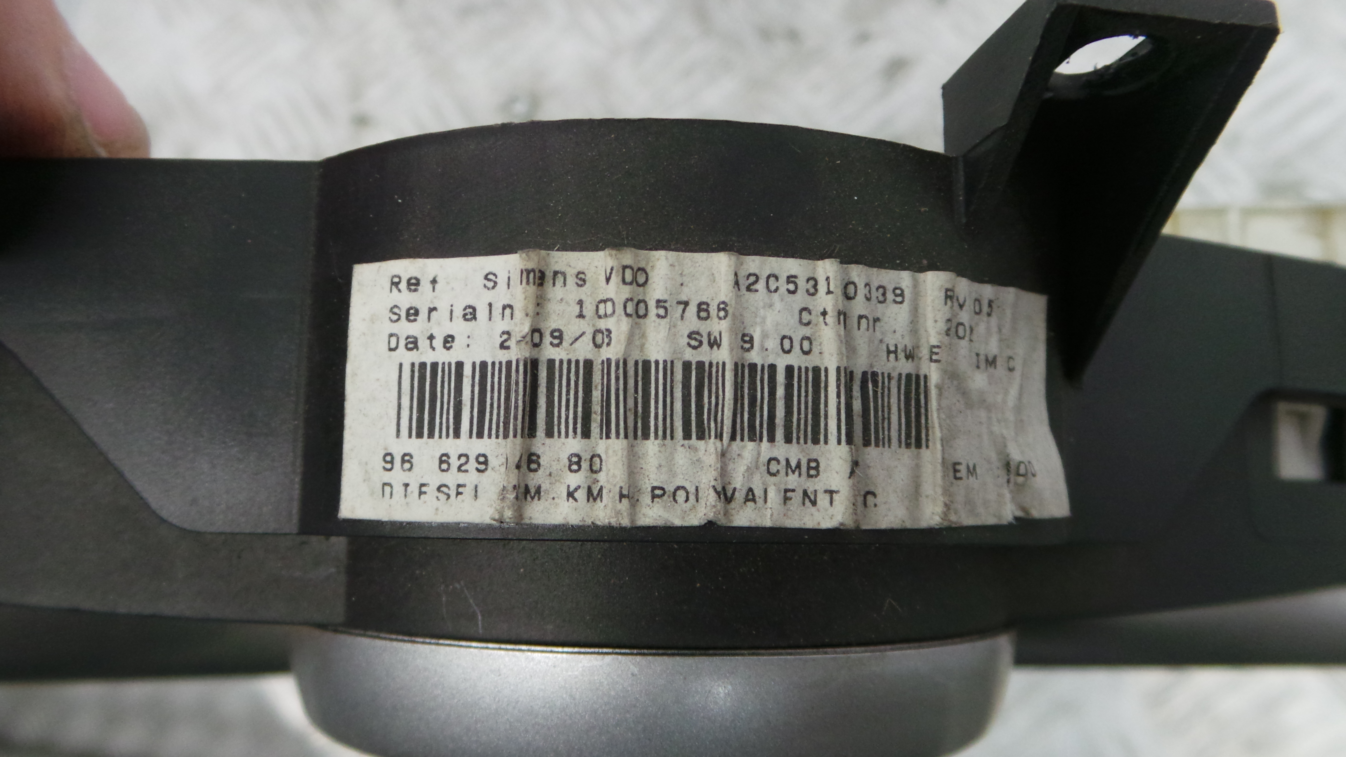 Quadrante 9662904680 - PEUGEOT 207 (WA_, WC_), 207/207+ (WA_, WC_)-36455074