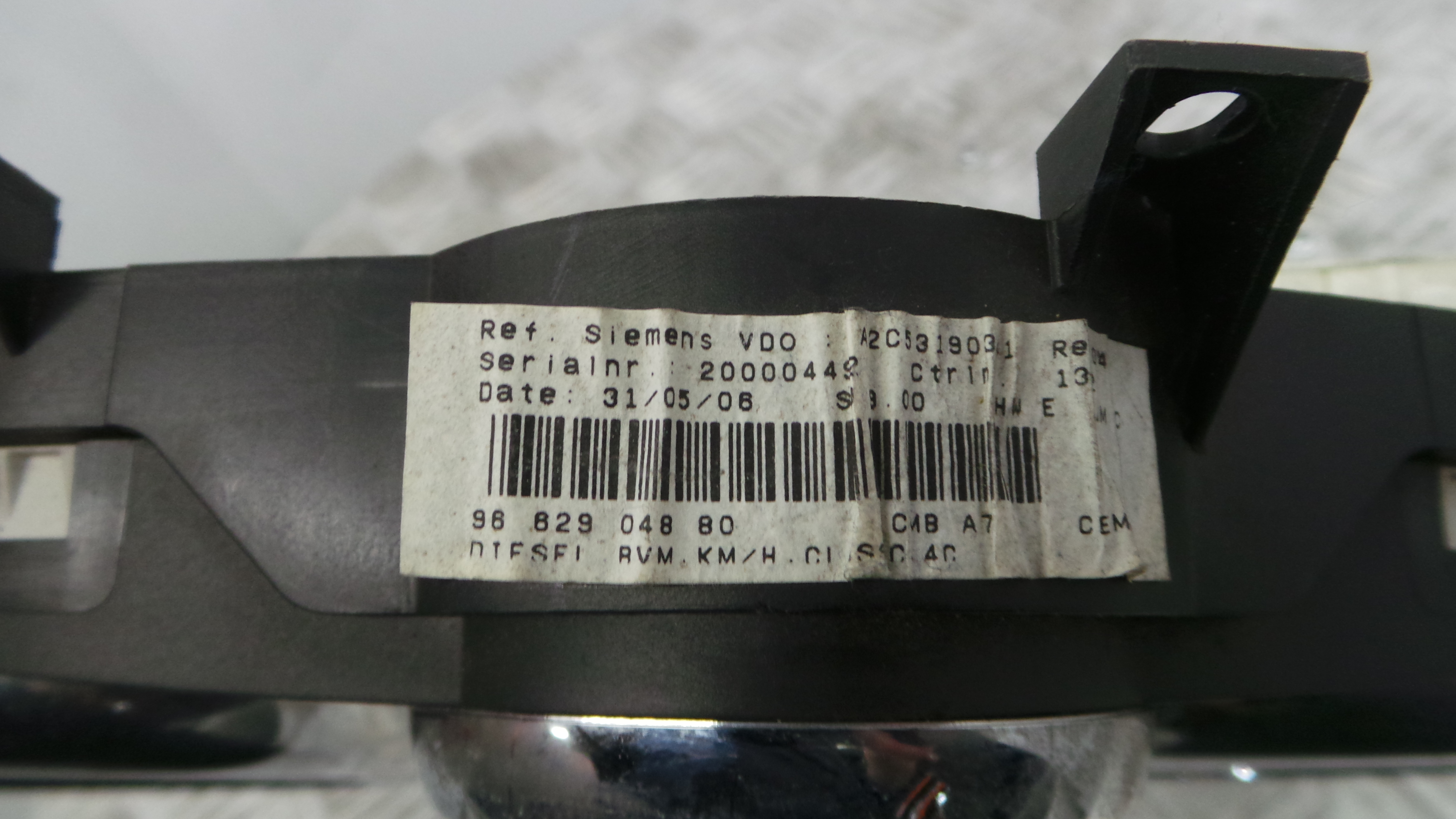 Quadrante 9662904880 - PEUGEOT 207 (WA_, WC_), 207/207+ (WA_, WC_)-36455077