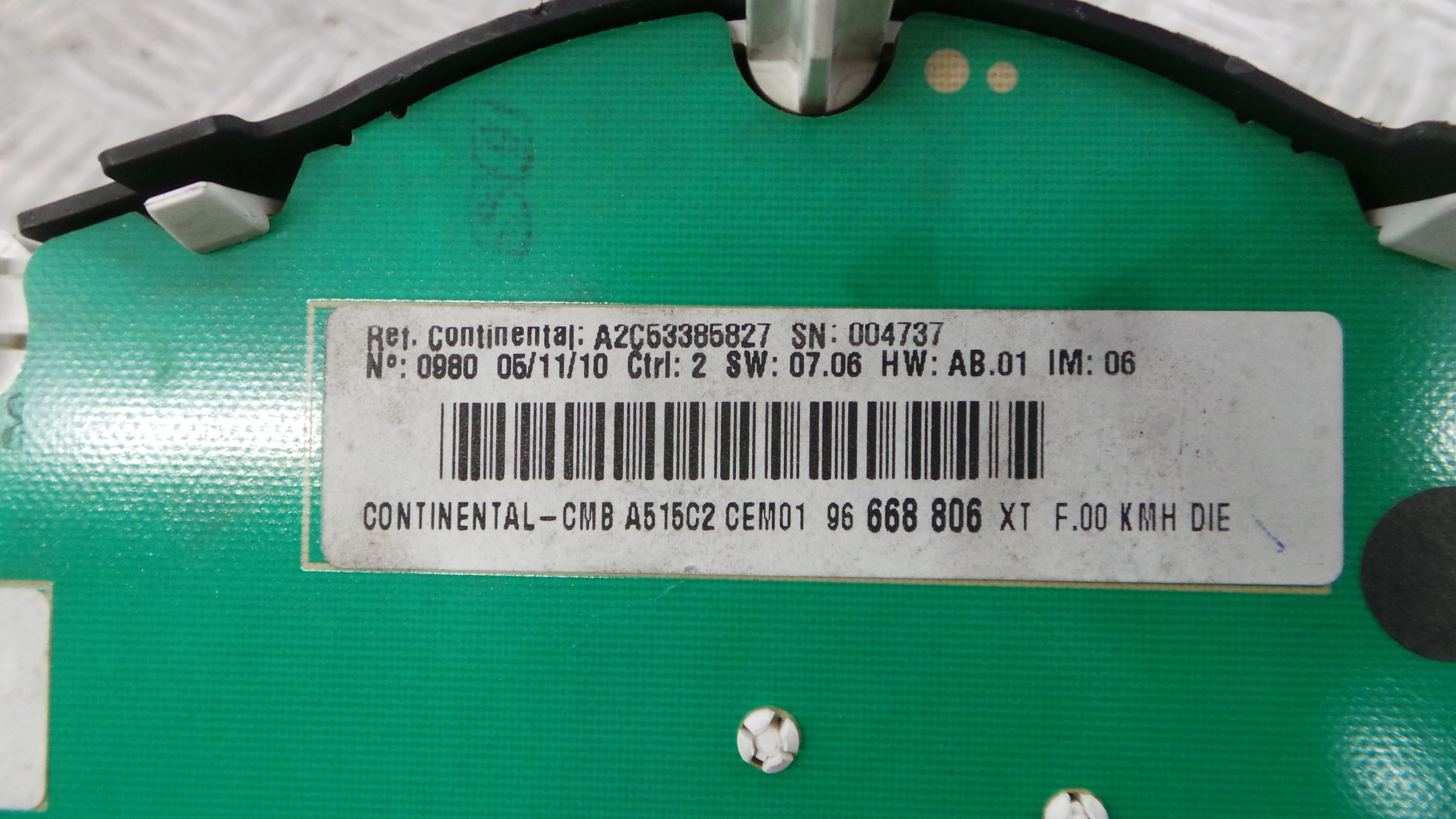 Quadrante 96668806XT - CITROËN C3 II (SC_)-36455098