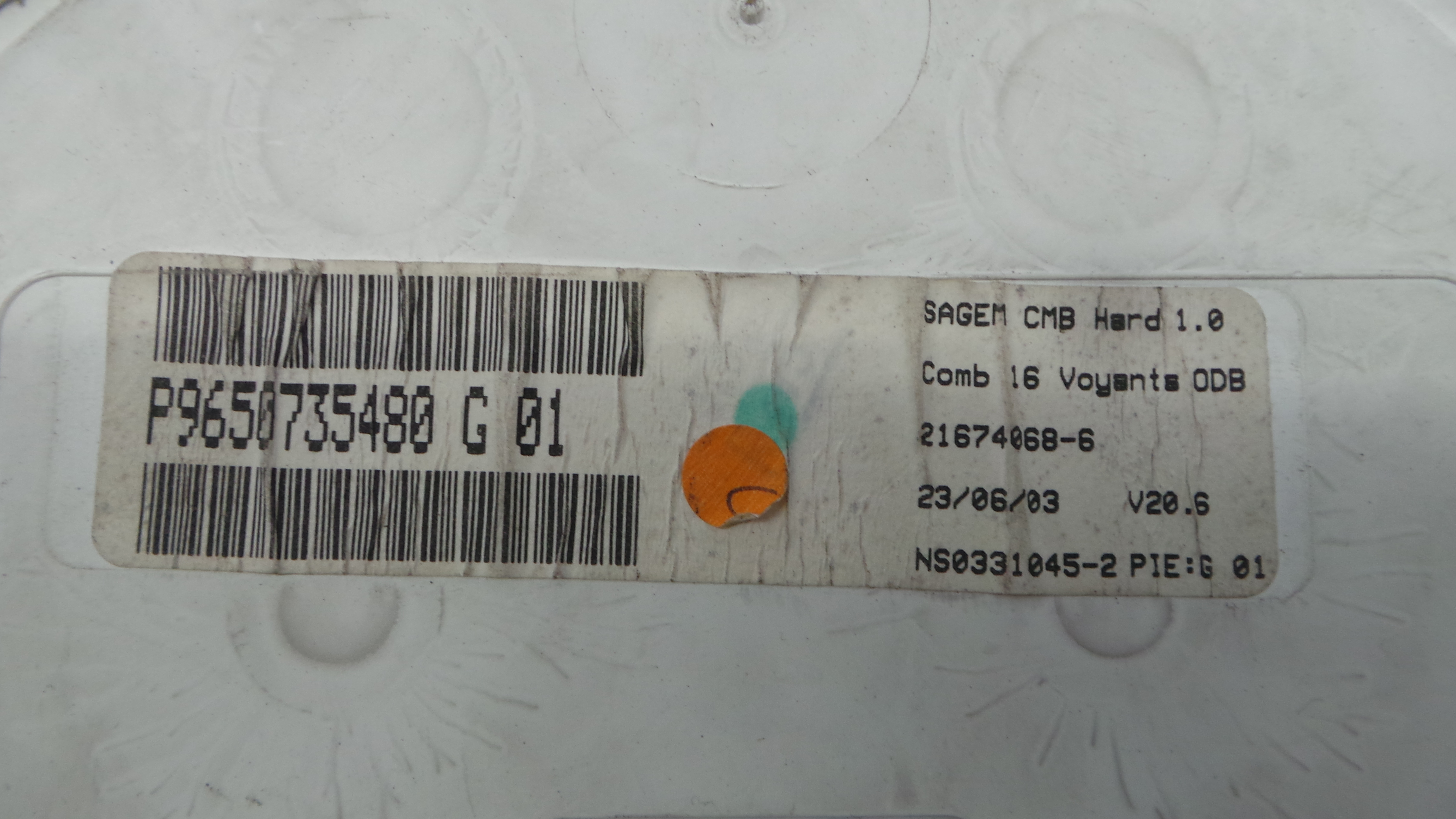 Quadrante 9650735480 - CITROËN C3 I (FC_, FN_)-36455183