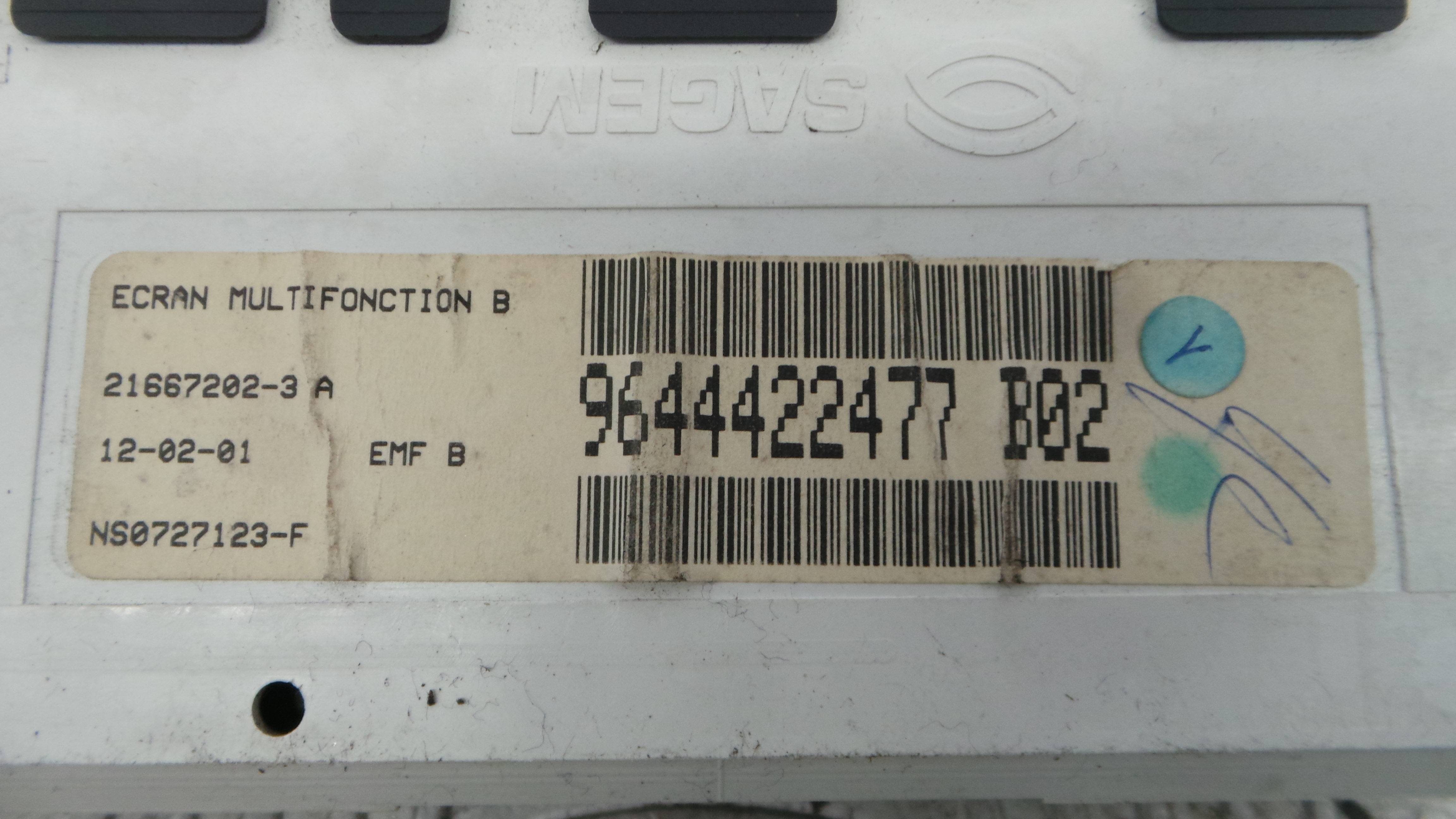 Display 9644422477 - CITROËN C5 I (DC_)-36458895