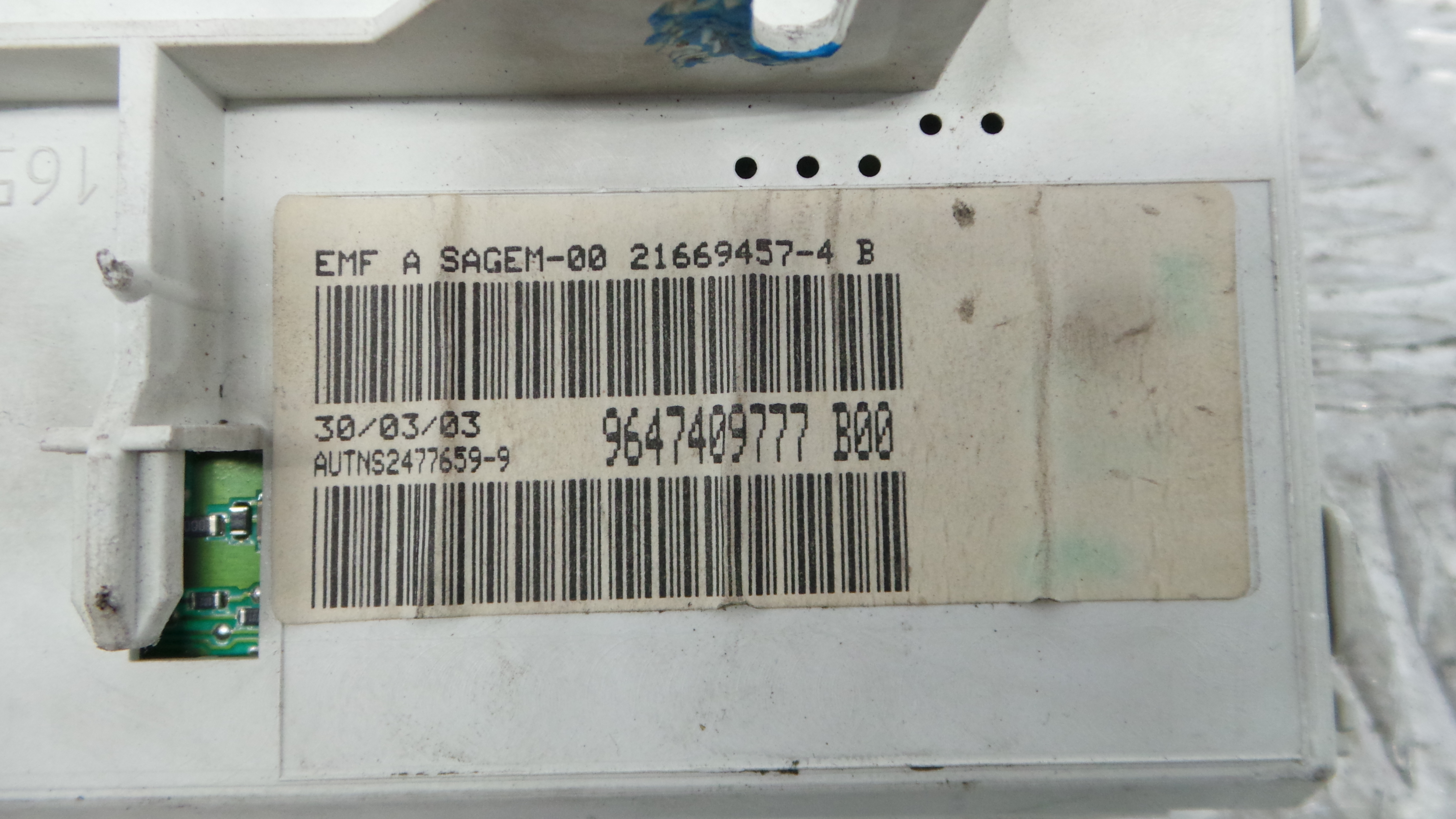 Display 9647409777 - PEUGEOT 206 Hatchback (2A/C)-36458921