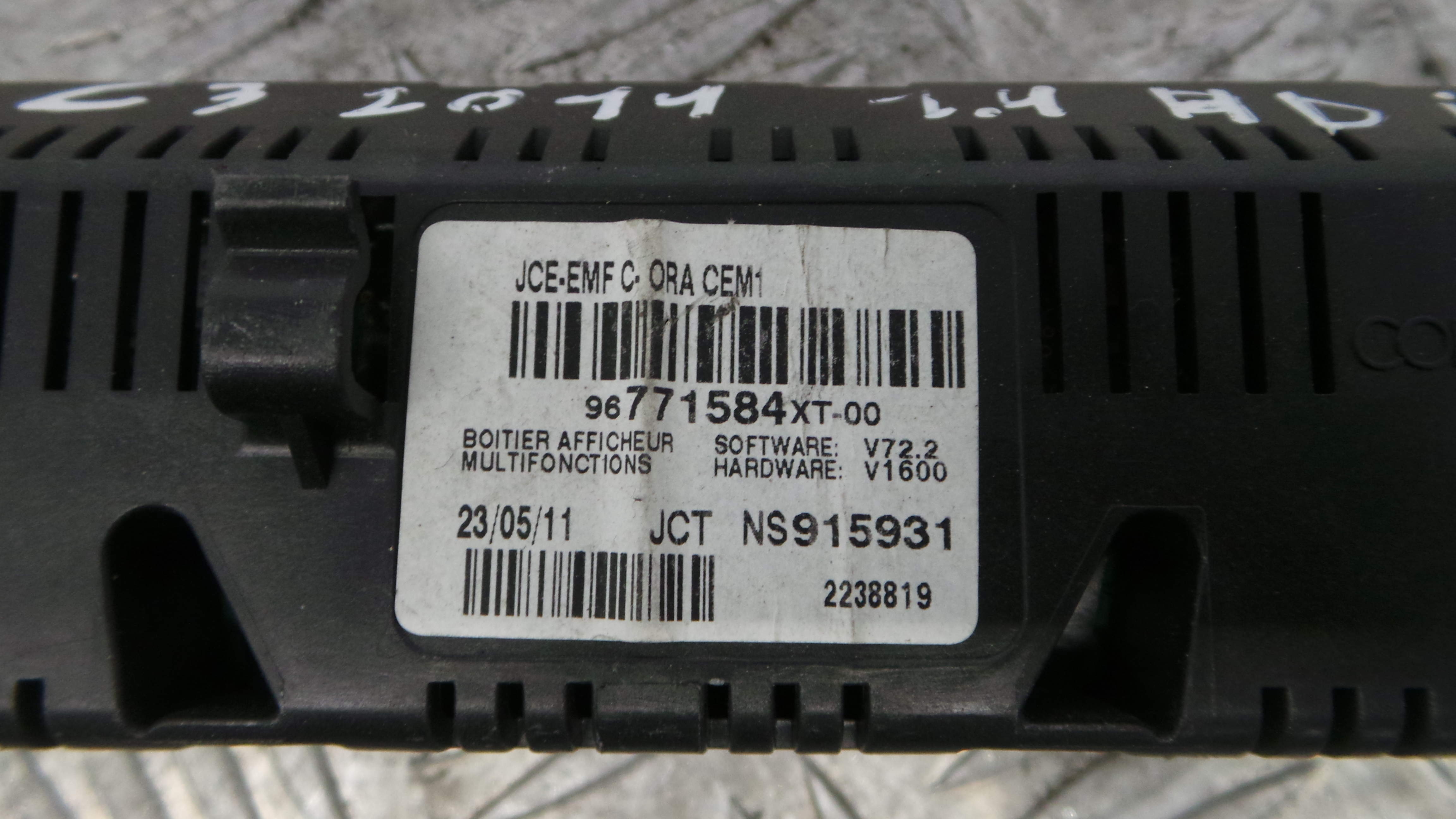 Display 96771584XT - CITROËN C3 II (SC_)-36459070