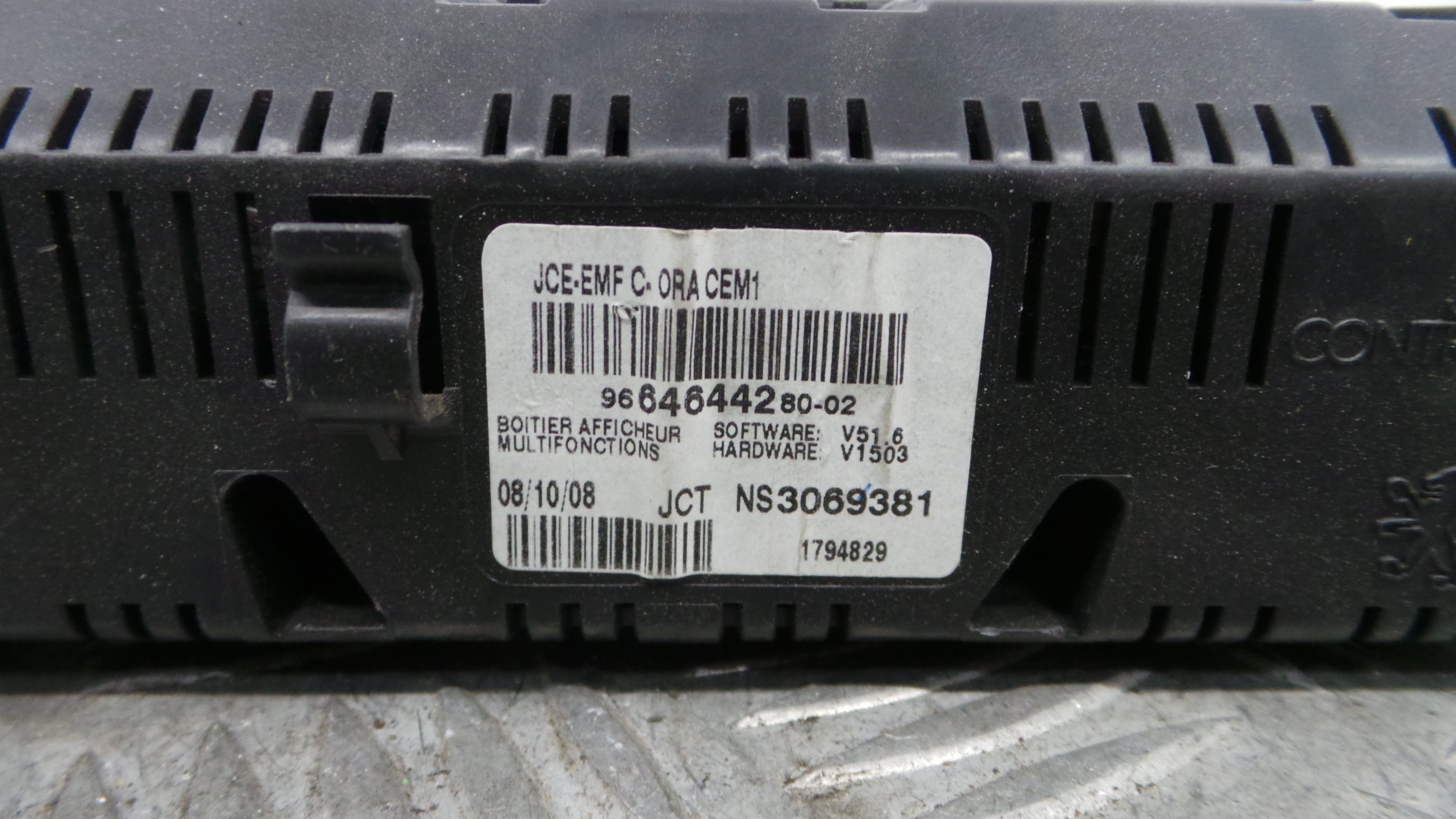 Display 9664644280 - PEUGEOT 308 I (4A_, 4C_)-36459096