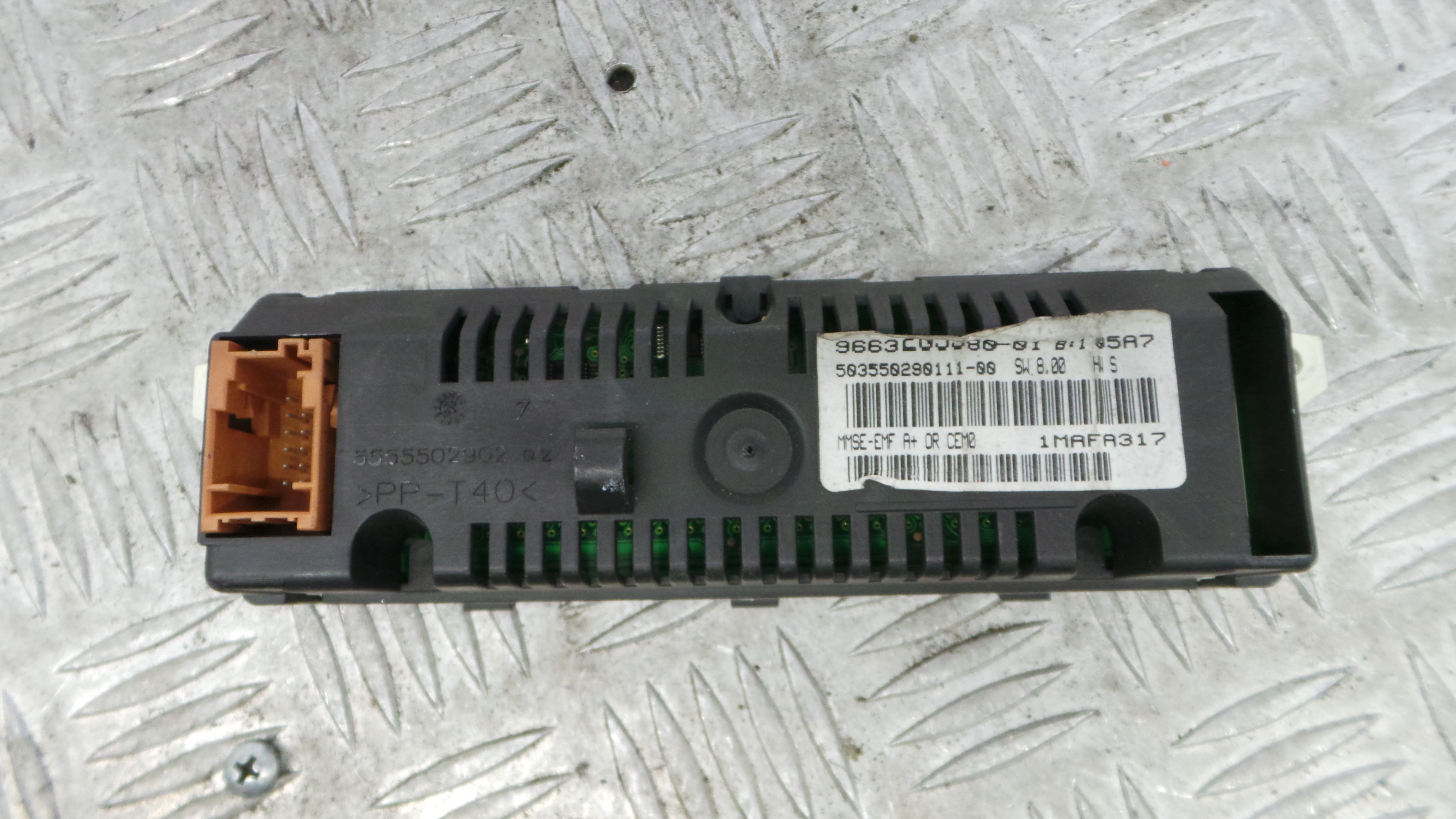 Display 9663205580 - PEUGEOT 207 (WA_, WC_), 207/207+ (WA_, WC_)-36459106