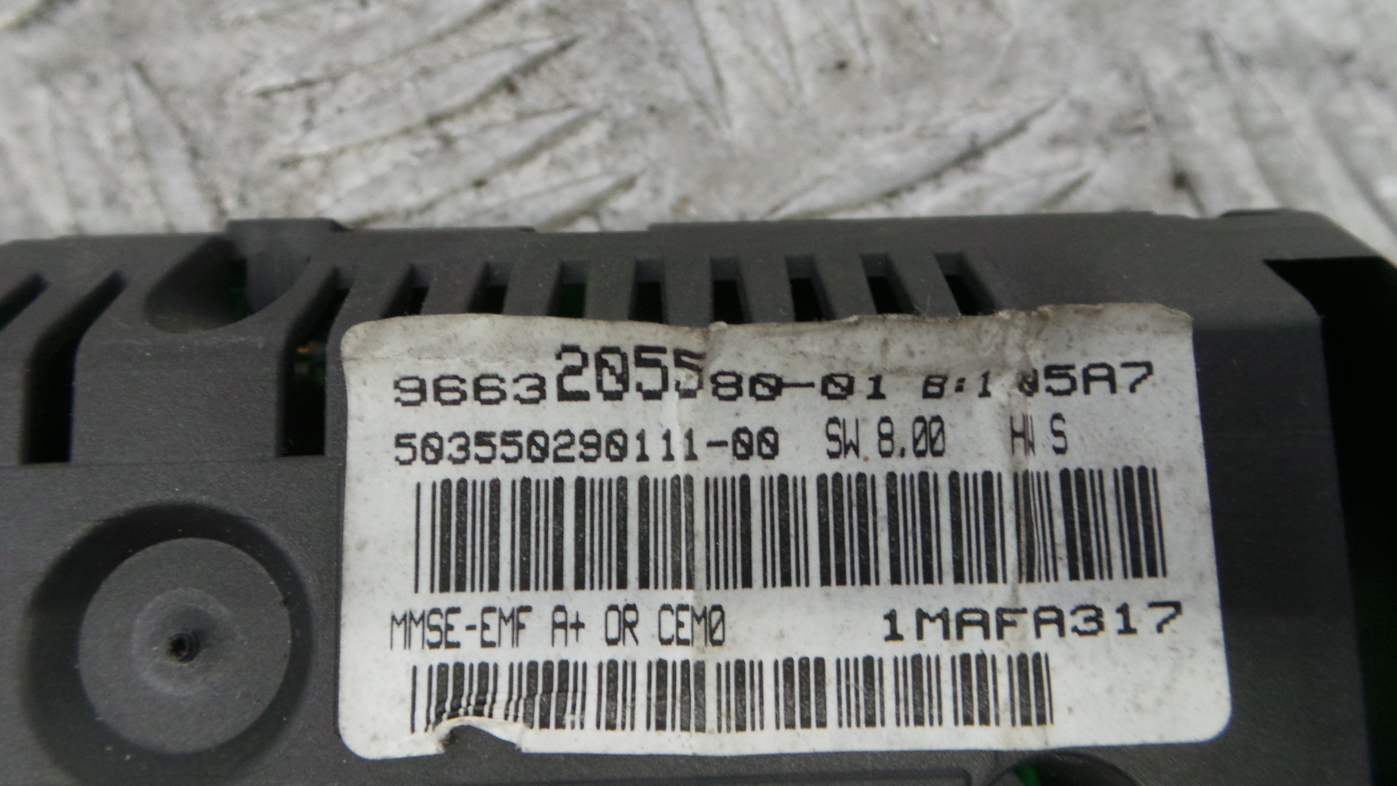 Display 9663205580 - PEUGEOT 207 (WA_, WC_), 207/207+ (WA_, WC_)-36459106