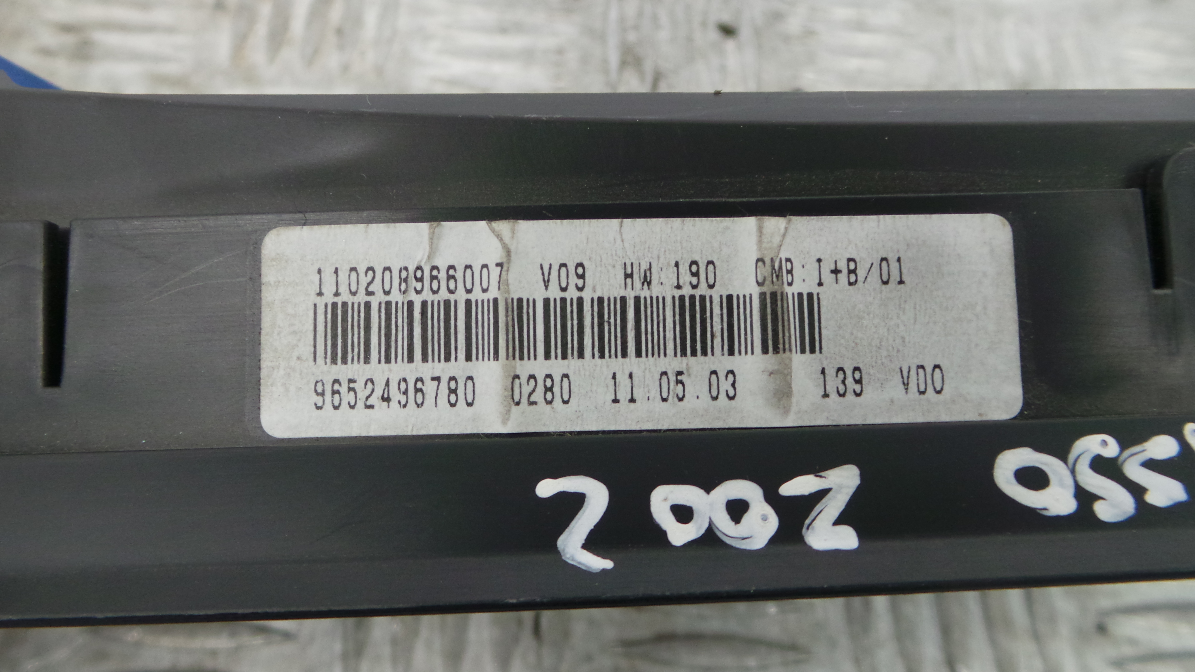 Quadrante 9652496780 - CITROËN XSARA PICASSO (N68)-36461975