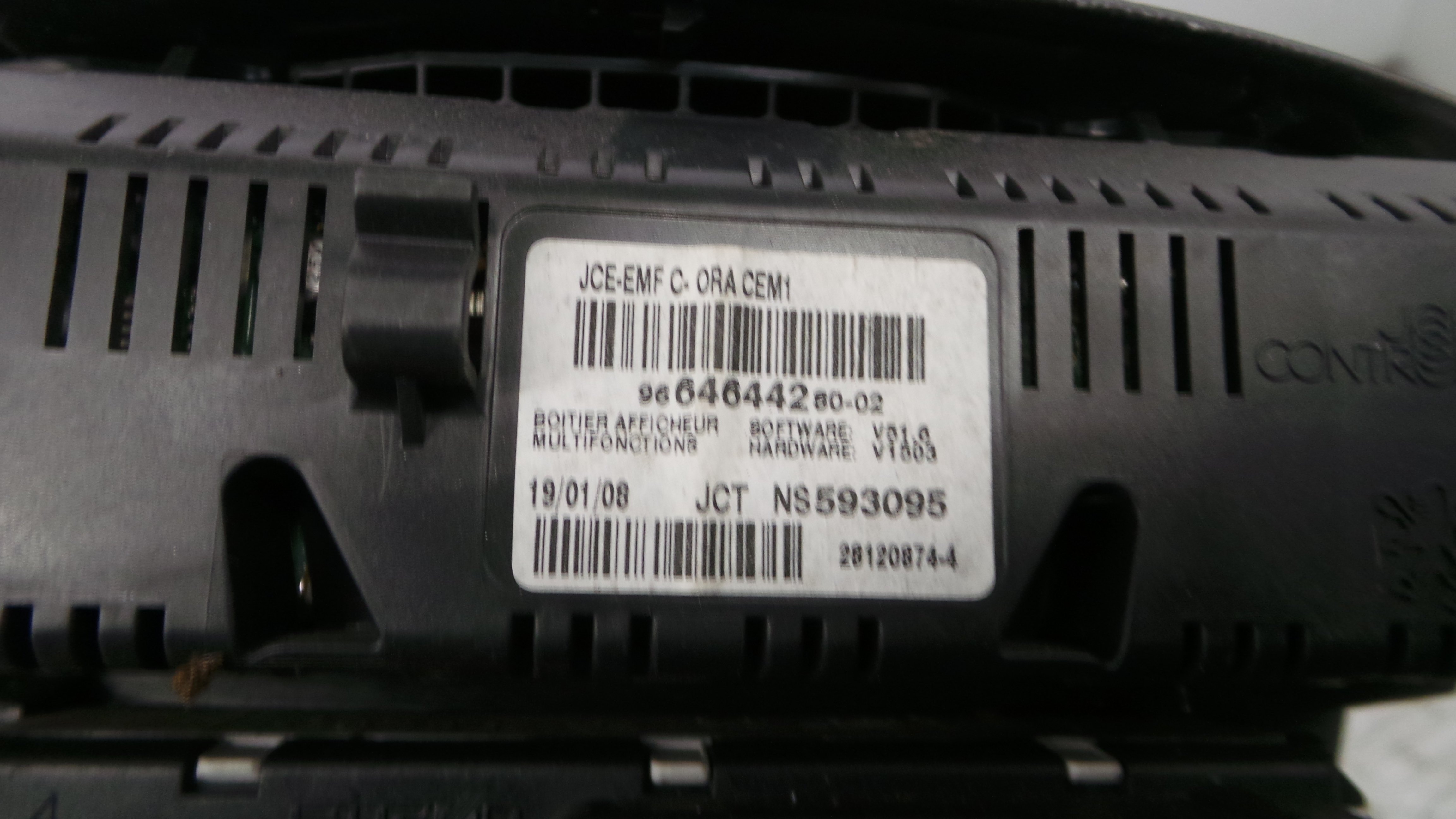 Consola central Tablier 9656992377 - PEUGEOT 207 (WA_, WC_), 207/207+ (WA_, WC_)-36462049