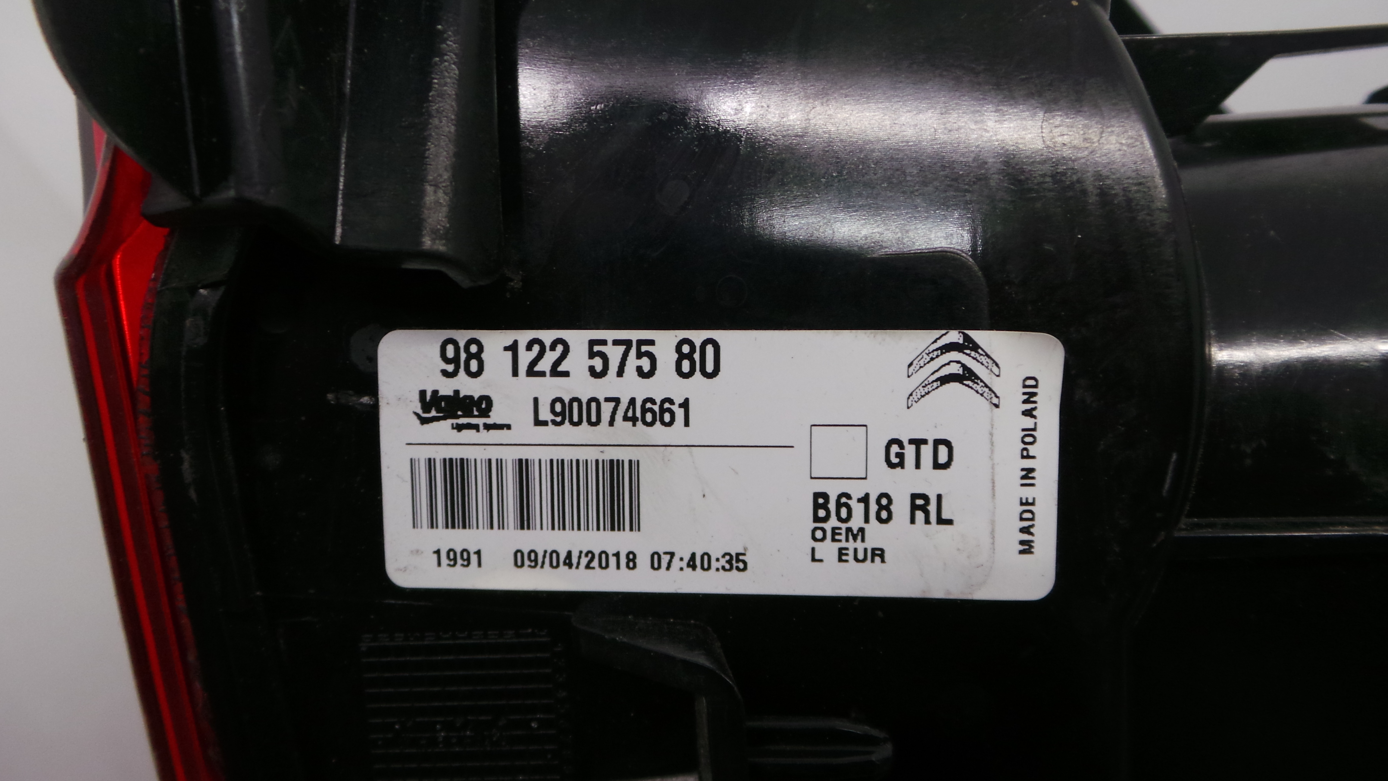 Farolim Stop Esq 9812257580 - CITROËN C3 / C3 ORIGIN III (SX)-36501750